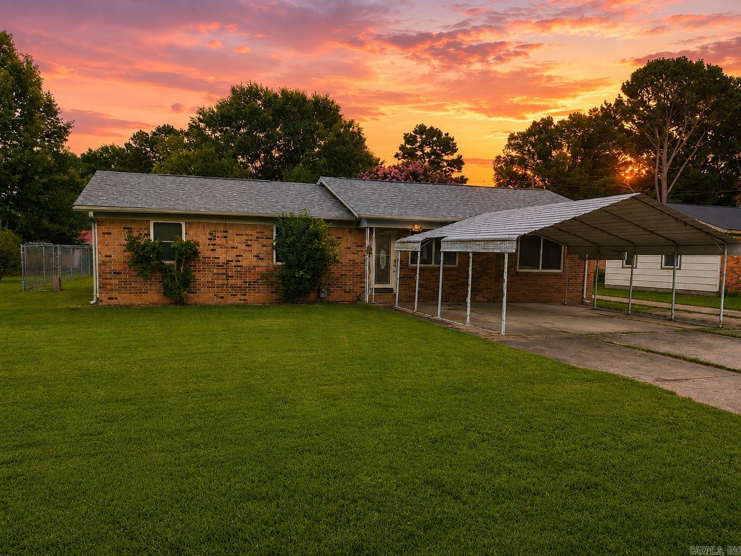 Welcome to this Charming updated home of comfort, convenience, and plenty of outdoor space! Major updates were completed in August 2023, including a new roof, carpet, ceiling fans, fresh paint, refrigerator, and gas stove, dishwasher, and a 2021 Heat & Air Unit,  giving you peace of mind and modern appeal. Step outside to enjoy the large backyard, perfect for entertaining your family and freinds or just relaxing, watching the birds around the trees and drinking some coffee or laying in your hammock. The property also features a storm shelter and a storage building adding both safety and functionality. This property is conveiniently located just minutes from Searcy's many amenities, you'll eanjoy easy access to the renovated parks, splash pads, pickle ball courts, skating rink, walking and bike trails, Riverside park hiking, and fishing in the River, Harding University, ASU Searcy, shopping, dining, golfing, etc. Don't miss this opportunity to make this home yours!