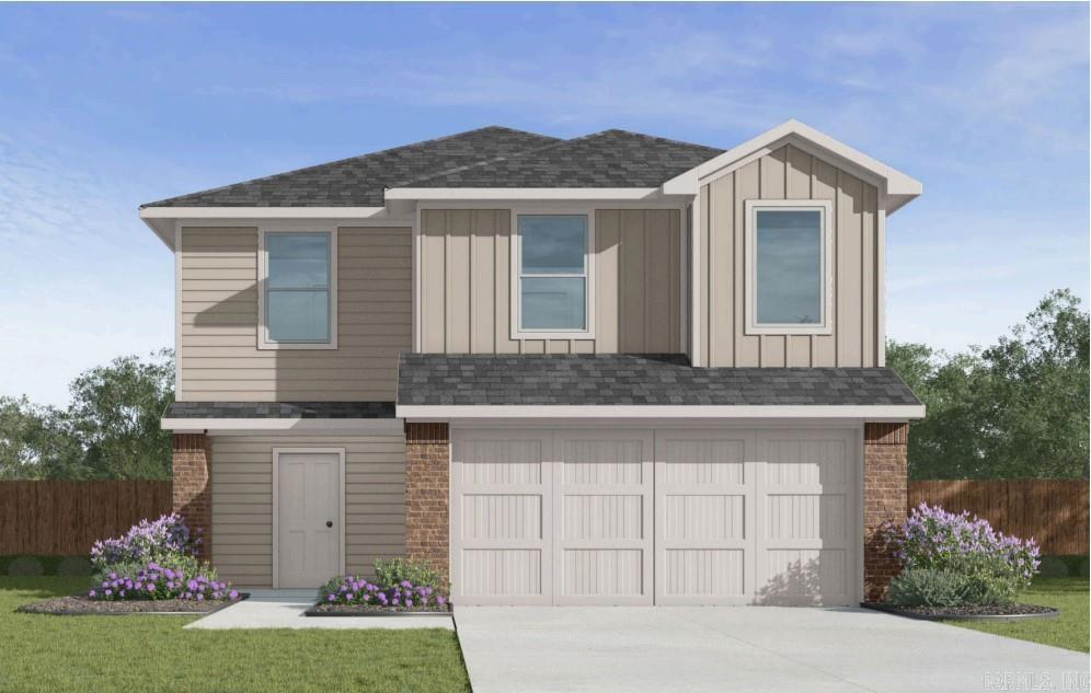 The Fabulous Fordyce plan in Crescent Grove, located in North Little Rock, AR! This two-story home offers 5 bedrooms and 2.5 baths! These homes create a welcoming environment with an open floorplan, perfect for entertaining! This two-story plan features LVP throughout downstairs common areas with carpet on the stairs, in bedrooms and closets, and in upstairs common areas. In the kitchen and bathrooms, you’ll find beautiful quartz countertops. Each home will feature 4-sides brick with Hardie® siding per plan. These homes come with a programmable thermostat! 10-year limited Homebuyer’s Warranty! Photos may be stock photos, representative of plan only and may vary as built. Annual taxes is an estimate. Taxes are TBD. HOA dues TBD.