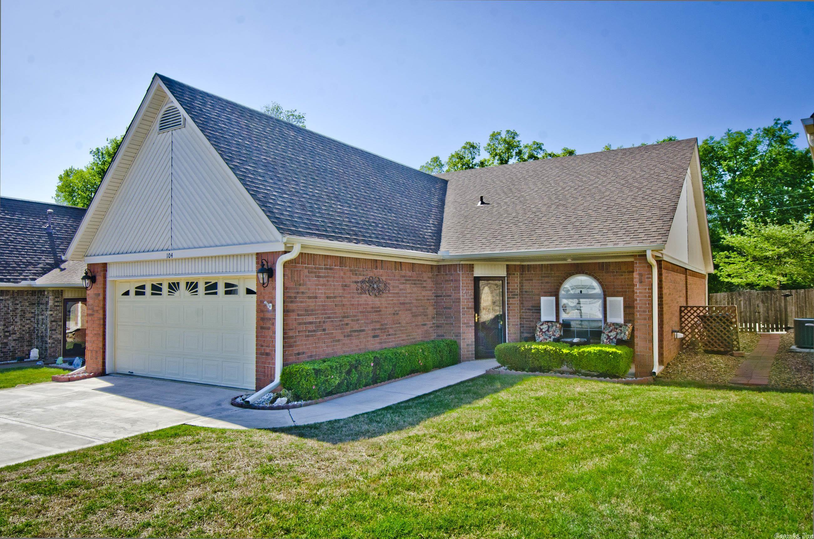 A LOVELY GARDEN HOME IN A 55+ COMMUNITY!  This 3BR 2BA brick home has Luxury Vinyl Plank Flooring and has been freshly painted throughout offering an open Living/Dining area with pretty gas log fireplace; Dining area opens to an updated kitchen with white cabinets, granite countertops and new appliances!  Heating/Air and Roof were replaced in 2022 and the privacy fenced backyard has a deck and flagstone walkway that were recently redone.  POA manages the front yard lawn maintenance, street lights and park area.