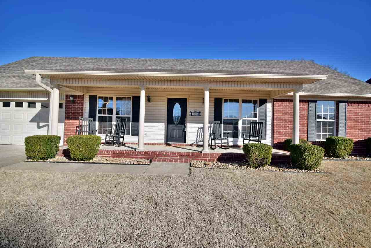Custom built home, well kept. Split bedroom plan. Large kitchen, oversized laundry room with pantry. Roof and gutters replaced in 2014, shed added in 2014. Air handler replaced in 2016. New floors in great room, office and hallway. Original back door will be installed prior to closing. Shelf in shed does not convey. Home office along with 3 bedrooms.