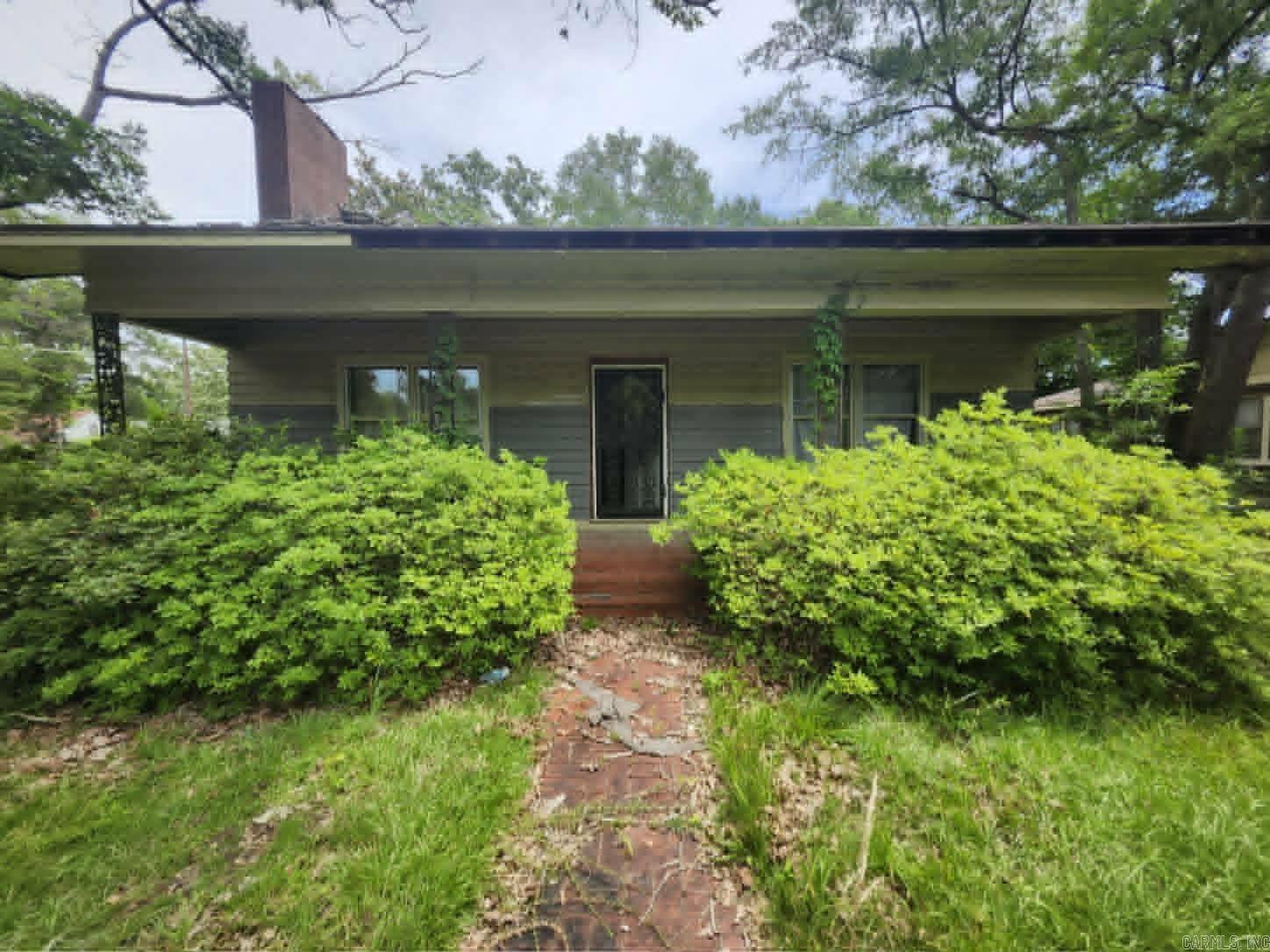 Corner lot property in Pine Bluff with fire damage and renovation potential. This Pine Bluff property is being sold as-is and may be suited for an investor, contractor, or buyer looking for a renovation project. Buyer to verify property condition, utilities, square footage, zoning, and all information important to purchase. Seller will make no repairs.