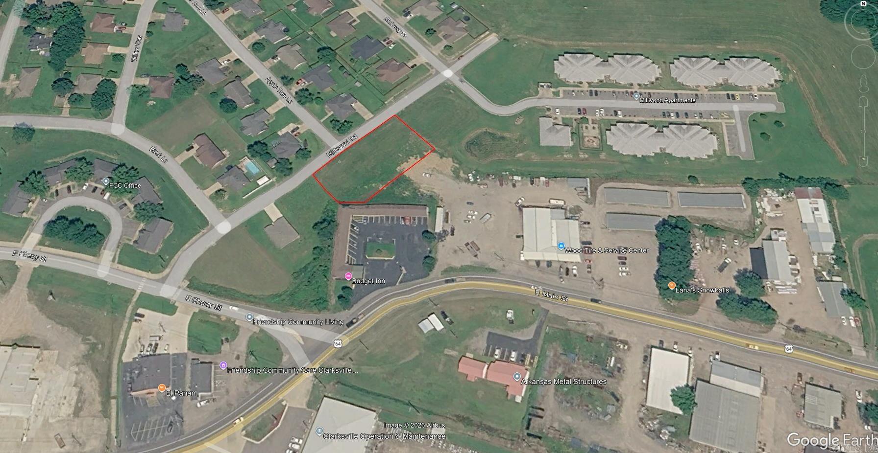 OPEN & NEARLY LEVEL ALMOST 1 ACRE LOT WITH SEWER & WATER ONSITE!!!  FORMERLY TWO DIFFERENT RESIDENTIAL LOTS THAT WERE RE-ZONED TO ONE C-2 TRACT IN ANTICIPATION OF BUILDING A LARGE PHYSICAL THERAPY LOCATION. PLANS CHANGED & NOW YOU CAN BUY THE LOT AND USE IT FOR YOUR C-2 PURPOSES OR MAYBE EVEN LOT-SPLIT & RE-ZONE IT FOR UP TO THREE RESIDENTIAL HOMESITES......EXCELLENT CENTRAL CLARKSVILLE LOCATION!