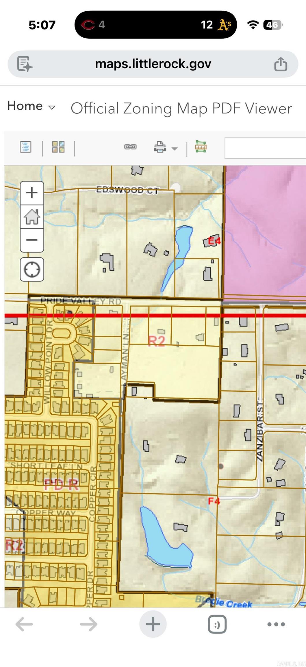 Two lots or one large lot in WLR, close to Costco, Kroger and transportation. Level.  City water and power.