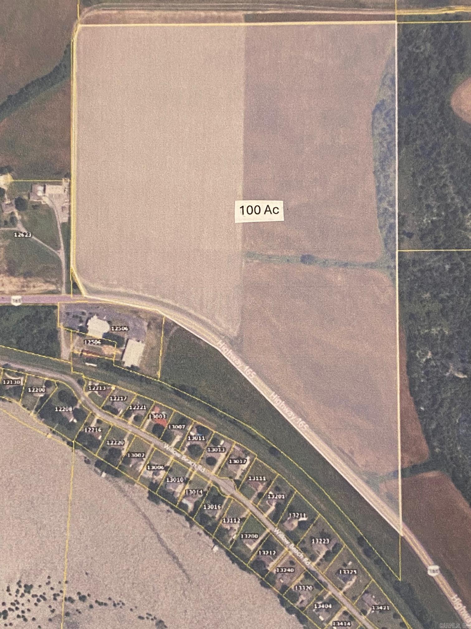 Desirable lot on Hwy 165.  Mostly cleared lot Regarding Utilities, Contact Listing Agent