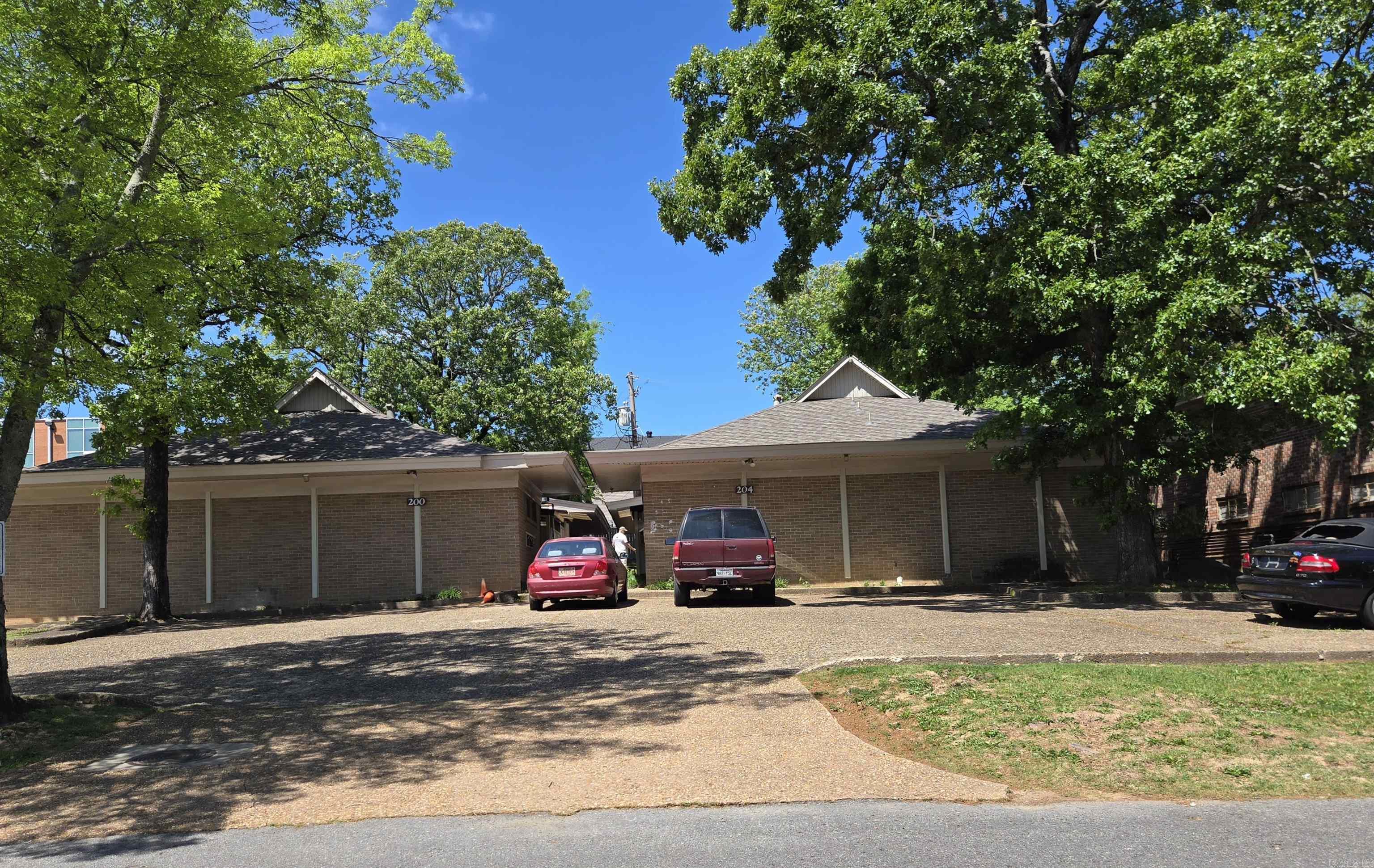 Contains 200/204 & 214/220 N. Fillmore apartments.  200/204 are one level units with CH/CA and roof replaced about Feb 2022.  It also has a laundry room maintained by outside party.  214/220 are two story, up and down units with wall heat and AC window units.  Located near St. Vincent, UAMS, & VA Hospital & close to bus line & restaurants Opportunity for a buyer to immediately renovate and lease the units.  214/220 seller pays water and gas.  One of the partners holds a Active AR Real Estate License. some have been vacant for awhile waiting to be remodeled and owner changed their mind about remodeling.   No signs on the property
