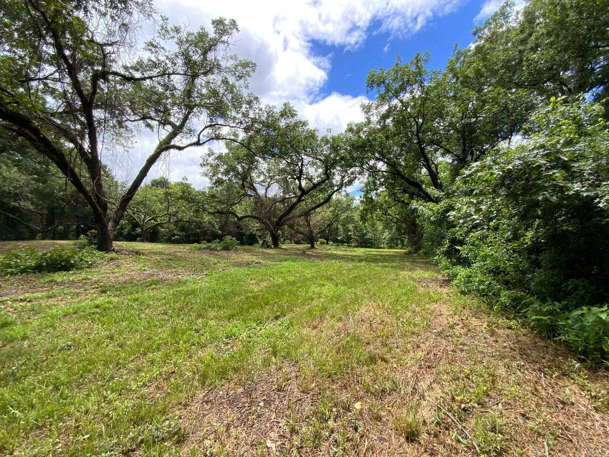This 10 acre parcel of land is level and full of pecan trees, featuring a pond, all near Flat Cypress Creek and surrounded by large tracts of farm land. With the whitetail seen on the property, this could be a great hunting area - just in time for deer season! Property is fenced, gated and includes dozens of mature pecan trees. The pecan orchard has been mostly cleared by forestry mulching. A few cows would be very happy here. The land has no restrictions, enjoy the land to build and utilize it to suit your needs. This property includes a 2 bedroom house with garage and metal roof. The house would need major renovations if you tried to save it. There is water and electric on the property. Following updates in last year: New joists and subfloor in the middle hallway, updated porch with steps and handrail; Removed fallen trees from the roof and sealed to eliminate roof leaks; cleaned up interior debris; cleared driveway to garage; removed dog fencing in back; repaired the pond dam. PROPERTY WILL NOT QUALIFY FOR TRADITIONAL 30 YEAR MORTGAGE.
