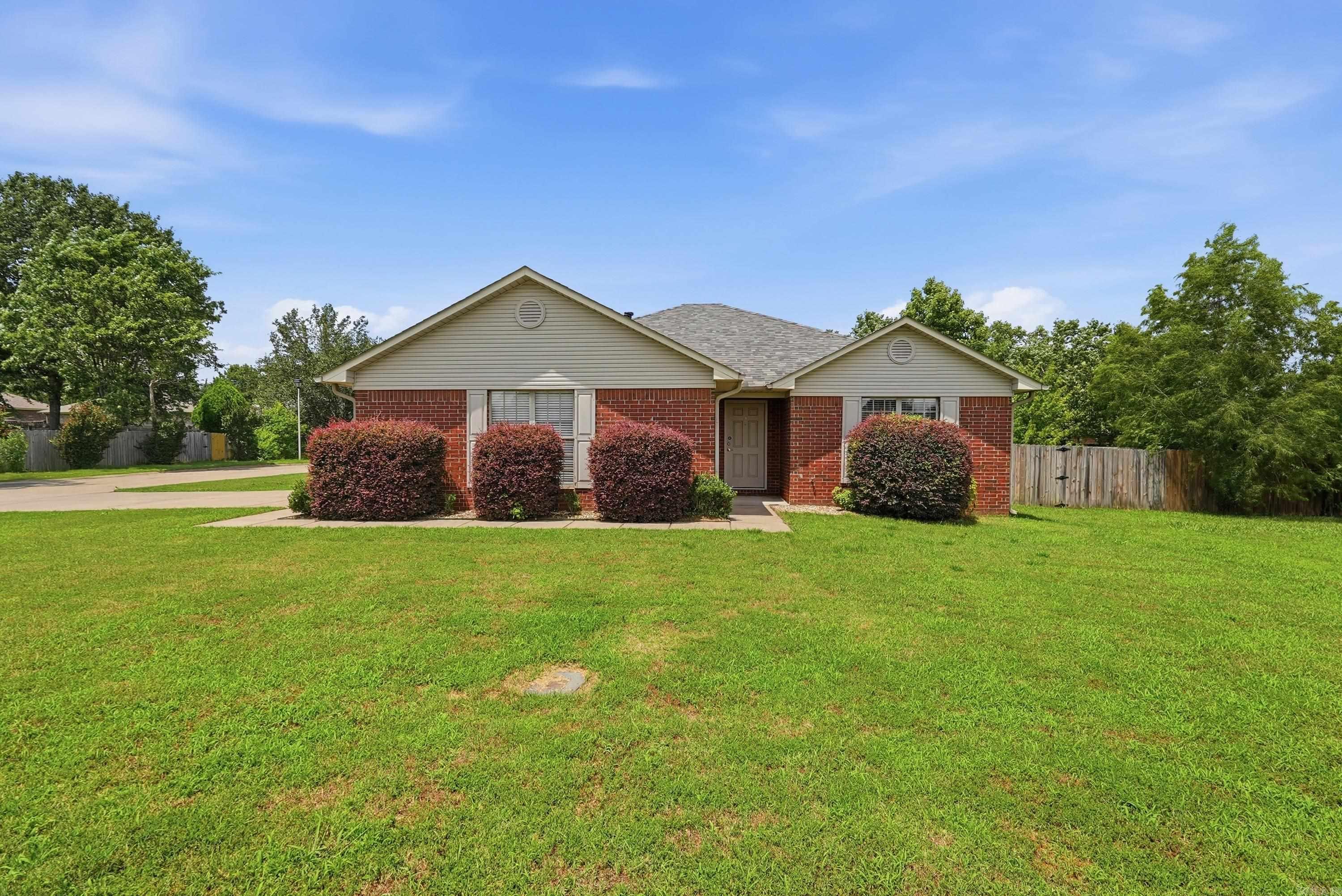 ADORABLE HOME ON A CORNER LOT IN BROWNSTONE SUBDIVISION. SIDELOAD GARAGE, LARGE FENCED YARD WITH A STORGE BUILDING. MANY IMPROVEMENTS HAVE BEEN COMPLETED. ROOF 2025, DISHWASER 2025, WATER HEATER 2024, AC CONDENSER 2020, GARAGE DOOR OPENER 2025. SHED PAINTED AND NEW ROOF 2025. MAINTENANCE FREE EXTERIOR. SPLIT FLOOR PLAN, CORNER FIREPLACE. THIS IS AN EXCEPTIONALLY CLEAN AND MOVE IN READY HOME. WALK TO WOODROW CUMMINS AND RUTY DOYLE SCHOOLS. ** PLEASE SEE SHOWING INSTRUCTIONS. **