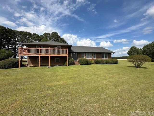 This brick home is full of character and space! Offering 4 bedrooms plus an office that could be used as a 5th bedroom, along with 2.5 baths and over 3,300 sq. ft. The spacious living room features a wood burning fireplace, perfect for relaxing or entertaining. The large kitchen boasts an abundance of cabinets, a breakfast bar, dining area and a separate formal dining room. You'll also appreciate the oversized laundry room with a half bath and utility/pantry for extra storage. All of this sits on approx. 15 beautiful acres, providing plenty of room to enjoy country living. ****HOME IS BEING SOLD AS IS WHERE IS****