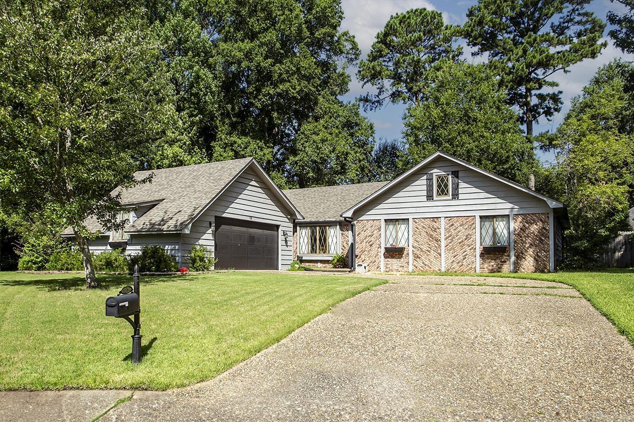 Lovely one level nestled in a quiet cul de sac!  Kitchen with breakfast bar opens to the den making this an open floor plan and easy entertaining.  The den has a vaulted ceiling and gas log fireplace.  Separate large dining room, perfect for casual or formal dining.  Three bedrooms and two full bathrooms.  Spacious primary suite with attached bathroom. 21x18 sf bonus room that could serve as a 4th bedroom guest suite, playroom or den.  Backyard has a covered patio and private fully fenced backyard. There is also walking trail in the back.  Two car garage. Come see today!