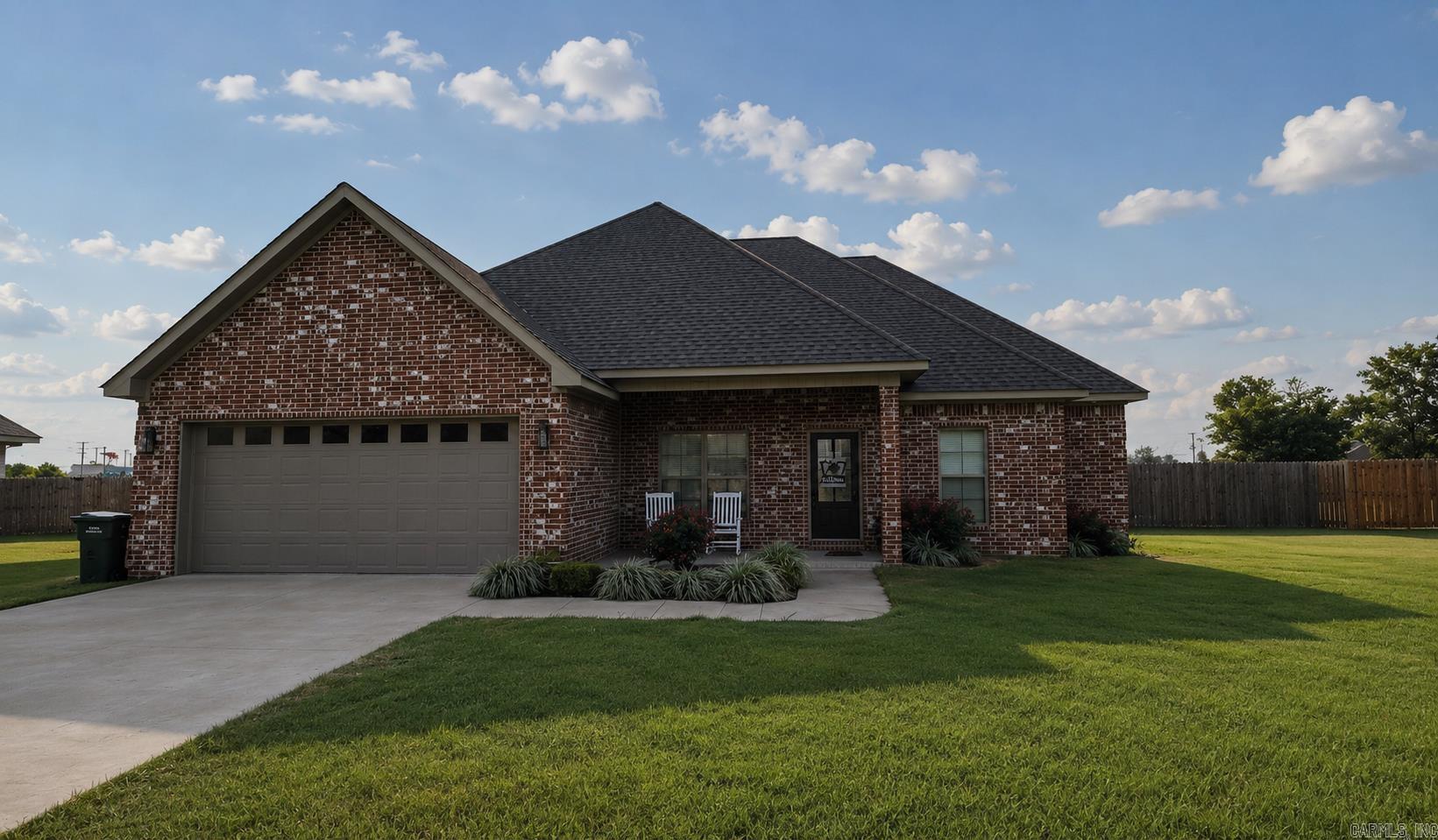 Welcome to Market 1202 Sutton Street in Manila, Arkansas! This beautiful 4 bedroom 2 bathroom home, built in 2025, is 1,658 square feet of thoughtfully designed living space.  The open-concept floor plan features a spacious living area that flows seamlessly into the kitchen, complete with a large breakfast island, modern finishes, and plenty of workspace for cooking and entertaining.  The private primary suite offers a custom walk-in tile shower, creating a relaxing retreat at the end of the day.  Additional highlights include a tankless gas water heater for energy-efficient, endless hot water, a spacious 2-car garage, and a covered back patio that's perfect for enjoying morning coffee or evening gatherings.  Situated on a 0.32-acre lot, the fully fenced backyard provides plenty of space for pets, play, or outdoor entertaining. Combining quality craftsmanship, modern amenities, and a desirable location, this move-in-ready home is one you won't want to miss.  Let's go see it!  PICS COMING SOON!