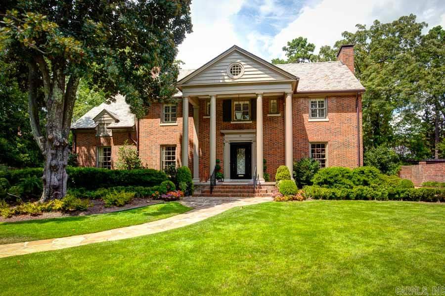 One of Little Rock’s finest estate homes situated on a beautifully landscaped lot w/ swimming pool. Elegant entry, formal living room & dining room , paneled den & beautiful sunroom overlooking gardens along w/a gourmet kitchen offer the best in family living & entertaining. The 2nd story includes the master suite & 3BR & 2BA & the 3rd floor is a bonus space w/full bath used as playroom .The lower level features a wet bar, large TV space and a brick walk-in wine cellar. Kohler Generator.