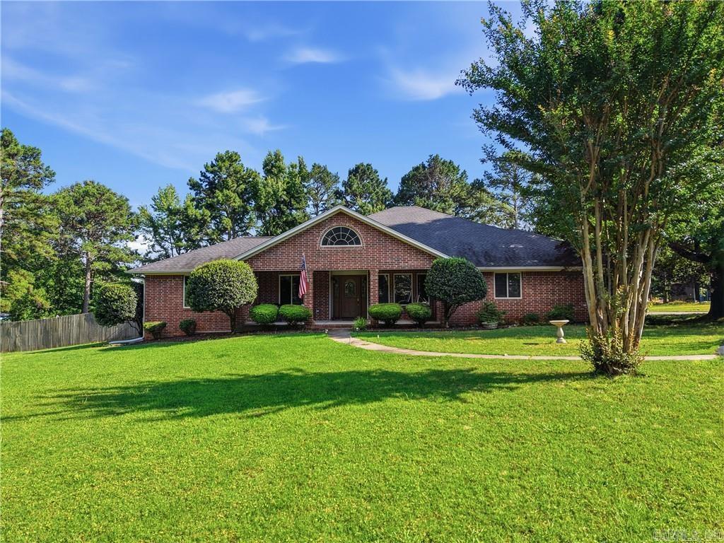 Nestled on a beautifully maintained 1.44-acre cul-de-sac lot in the highly desirable Cliff & Stream subdivision, this immaculate 2,385 SF home offers the perfect blend of comfort, style, and functionality. The inviting covered front porch welcomes you into a thoughtfully designed split floor plan featuring three spacious bedrooms, two full baths, and an open-concept kitchen, dining, and living area ideal for everyday living and entertaining. The kitchen offers abundant cabinetry and workspace, while an additional sitting room or office with a cozy corner gas fireplace provides the perfect flex space for work, hobbies, or relaxation. Outside, you'll find a fenced backyard and a sizeable covered patio perfect for gatherings, grilling, or enjoying peaceful evenings. A convenient half bath in the garage adds extra functionality, and the whole-house generator provides year-round peace of mind. Meticulously maintained and truly move-in ready, this exceptional property is one you won't want to miss!!