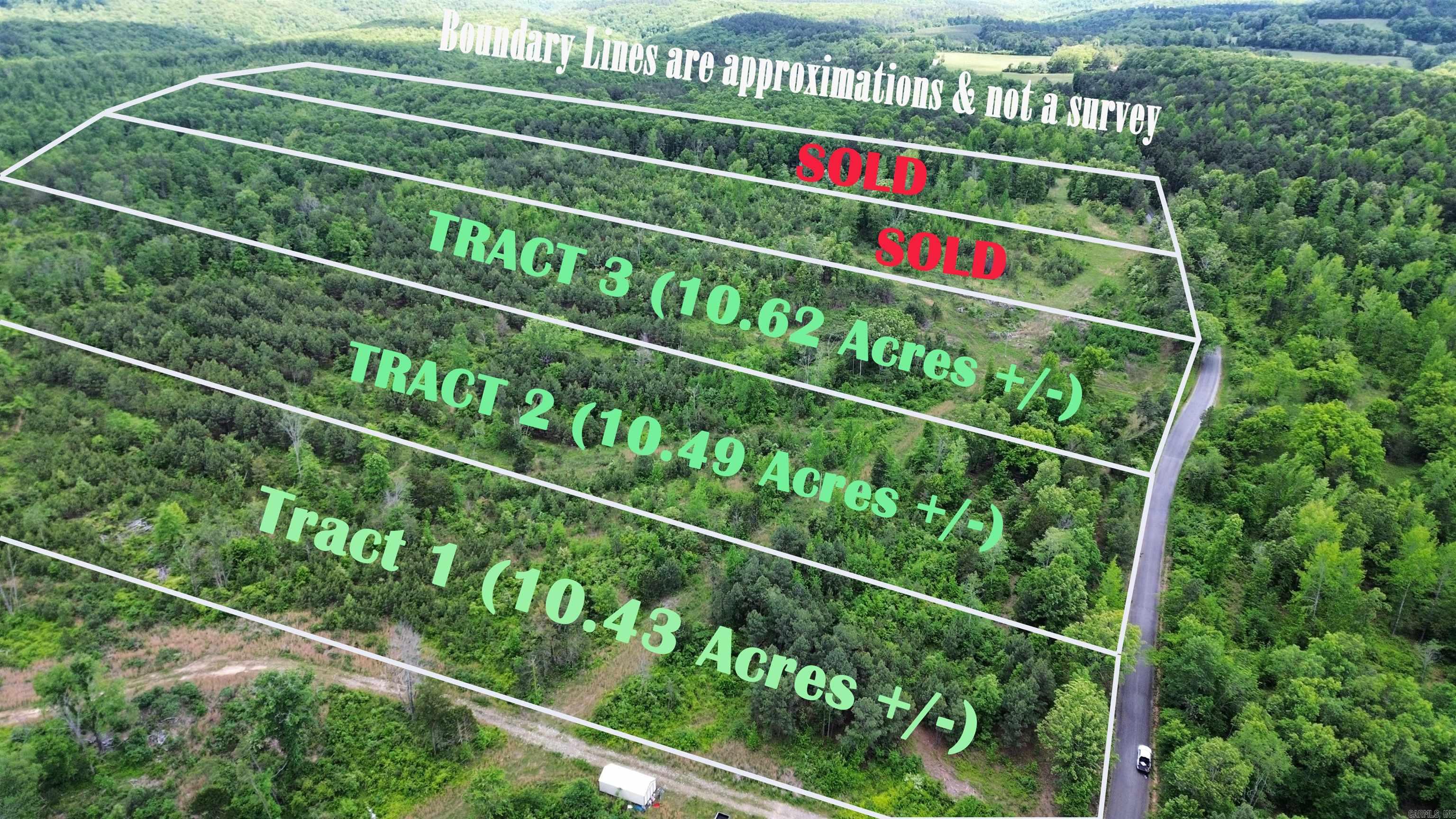 Tract 1 of 3 remaining! This tract measures 10.43 Acres +/-. Get away from the city life and come own a piece of rural Shirley. No restrictions. Not in flood zone. These tracts have road frontage to Shady Grove Rd making the access very convenient. Utilities are at the road. Septic system subject to health department approval. We have a survey on file. Take a look at the other listings for Tract 2 (measuring 10.49 Acres +/-) and Tract 3 (measuring 10.62 Acres +/-). Come take a look!