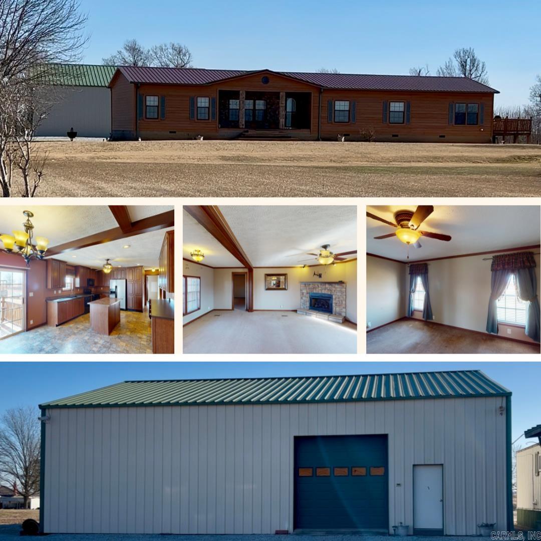 This 4 Bedroom, 2 Bathroom home has 2,128 SqFt and sits 10.65 +/- Acres. Includes Large bedrooms with walk-in closets, Living room, and Kitchen. The perfect property for anyone looking to live in a county setting. The large shop has electric and plumbing. Call to set a showing today.