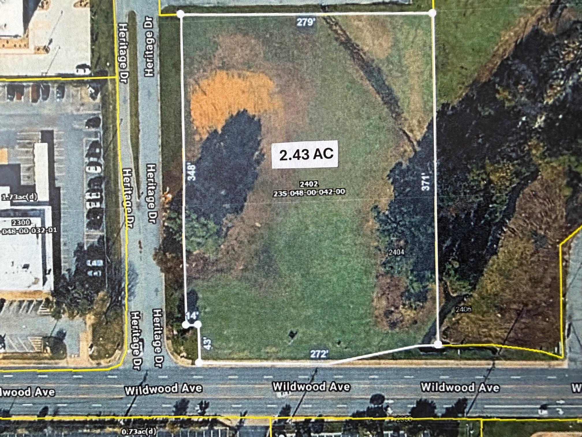 Excellent Commercial property ideal for a Restaurant, Medical, Office or Hospitality, zoned C-3 with approximately 272' frontage on Wildwood Ave, Sherwood, Ar.