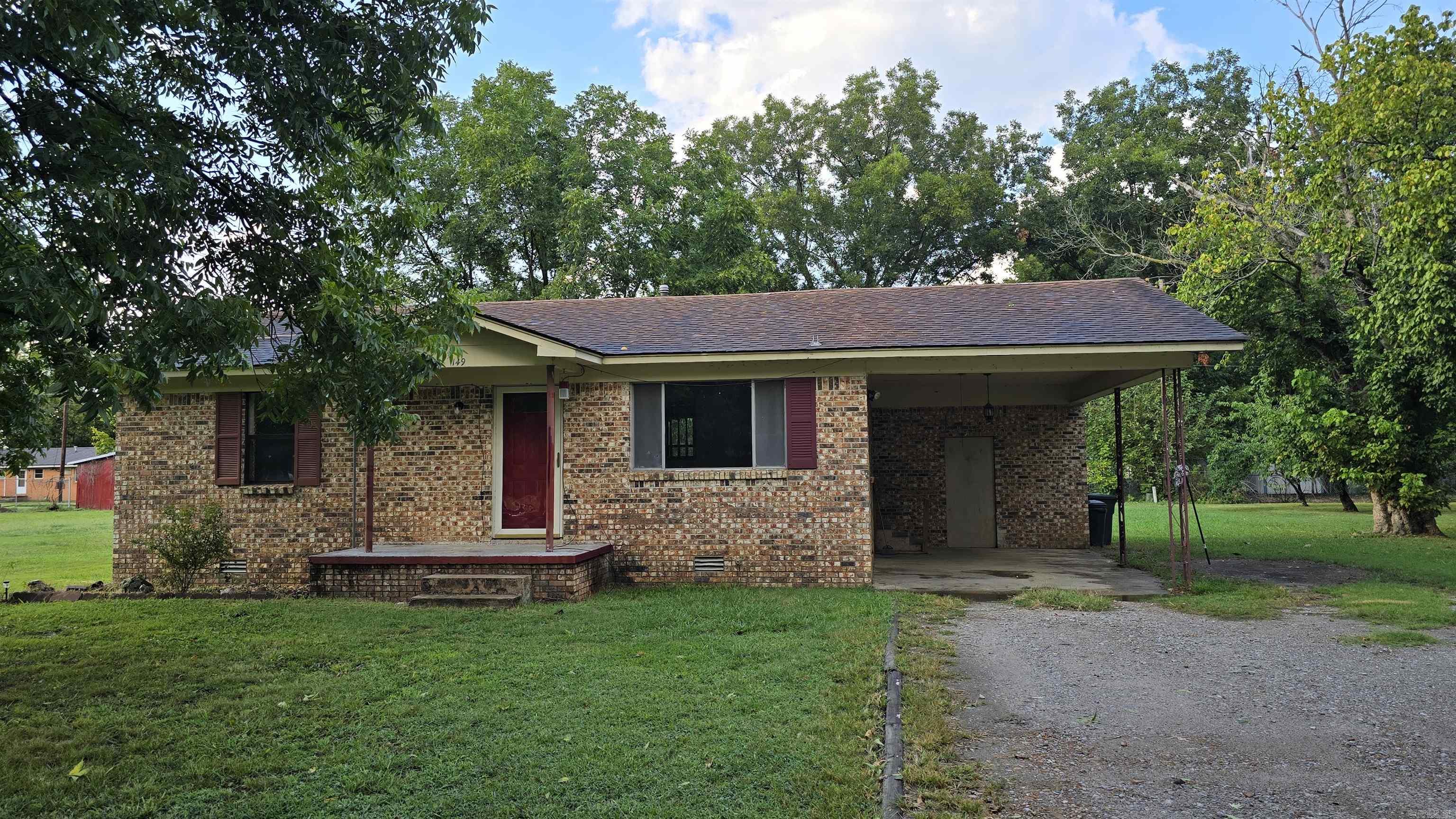 Situated in a quiet farming community in the Arkansas Delta is this charming 2 bed/1 bath home in Oil Trough, Arkansas. Formerly used as an income producing rental property, this home could use a little love to take it back to it's once new condition. This would be a perfect starter home or home for a small family! With it's large backyard, you could see your children and pets having plenty of yard to play. Also on the property is an in ground storm cellar for your added safety. This property is about a 1/4 mile from the White River known for it's world class fishing and recreation! Location is everything as Oil Trough, Arkansas is only around 12 miles from Newport, 15 miles from Batesville in the beautiful Ozark Mountain foothills and only an hour from Greers Ferry Lake and Mountain View, Arkansas! Come see this charming home before it is gone! This one one will NOT last!