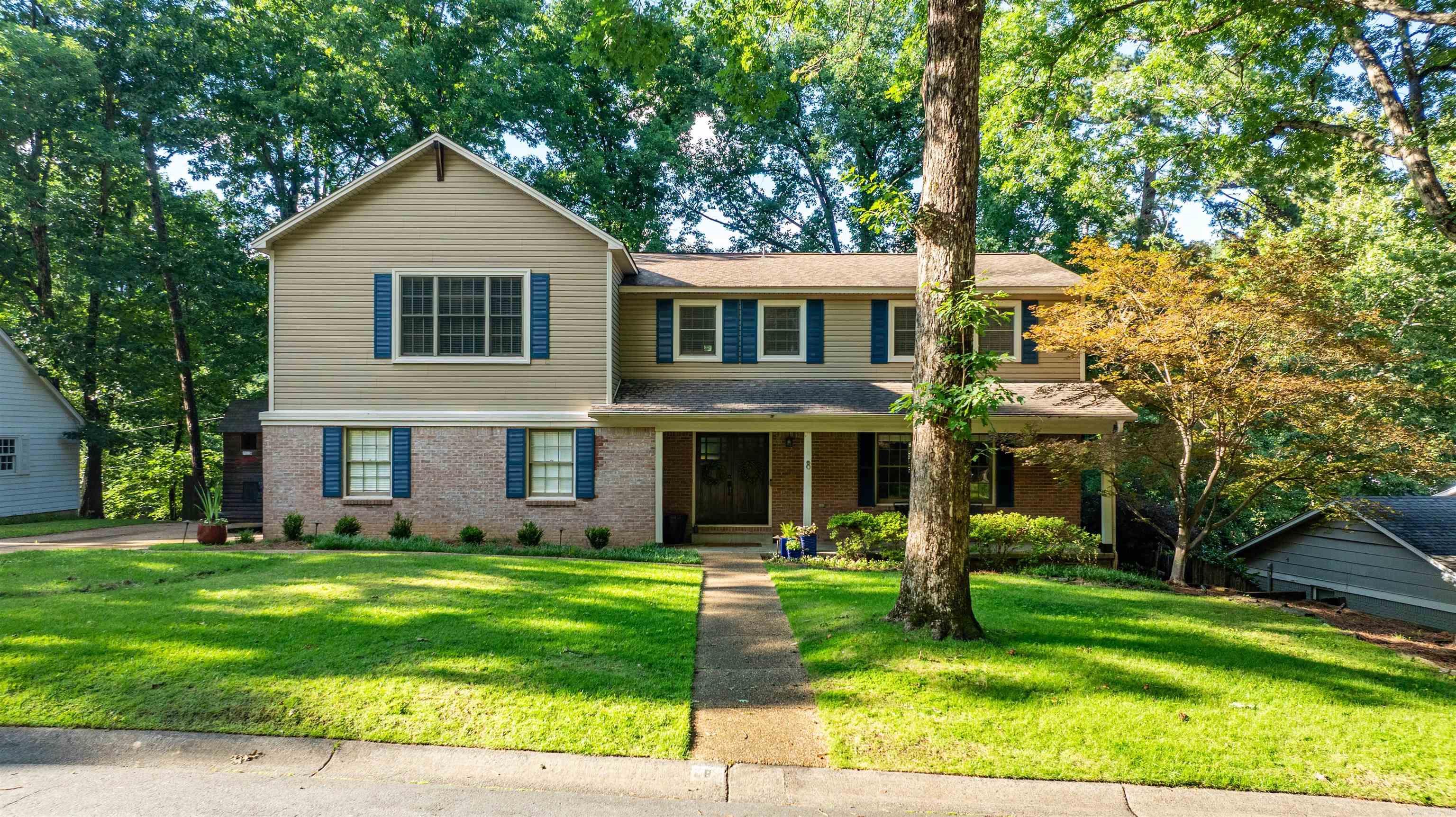 Tucked away on a quiet cul-de-sac in sought-after Foxcroft, this beautiful traditional home offers space, comfort, & a great floorplan. NEW ROOF goes on week of July13th. NEW HVAC going in for the primary addition too!  Pretty hardwood floors & light colored interior paint give the house a nice feel. The main level features two spacious living areas ideal for both entertaining and everyday living.  There is also a formal dining & a powder bath. Upstairs, the oversized primary suite is a standout feature with an extra large walk-through closet and private office. The primary bath has a soaking tub, walk-in tile shower as well as a double vanity. Four other bedrooms, two more full bath and the large laundry room make up the upstairs. The outdoor living is just as inviting with a large deck overlooking the fully fenced backyard and flagstone firepit.  With 5 bedrooms and 3.5 baths, this home offers excellent flexibility for guests, family, or work-from-home needs. Ideally located just minutes from the Little Rock Racquet Club, as well as shopping, dining, and parks, this is a rare opportunity in one of central Little Rock’s most established and most desired neighborhoods.