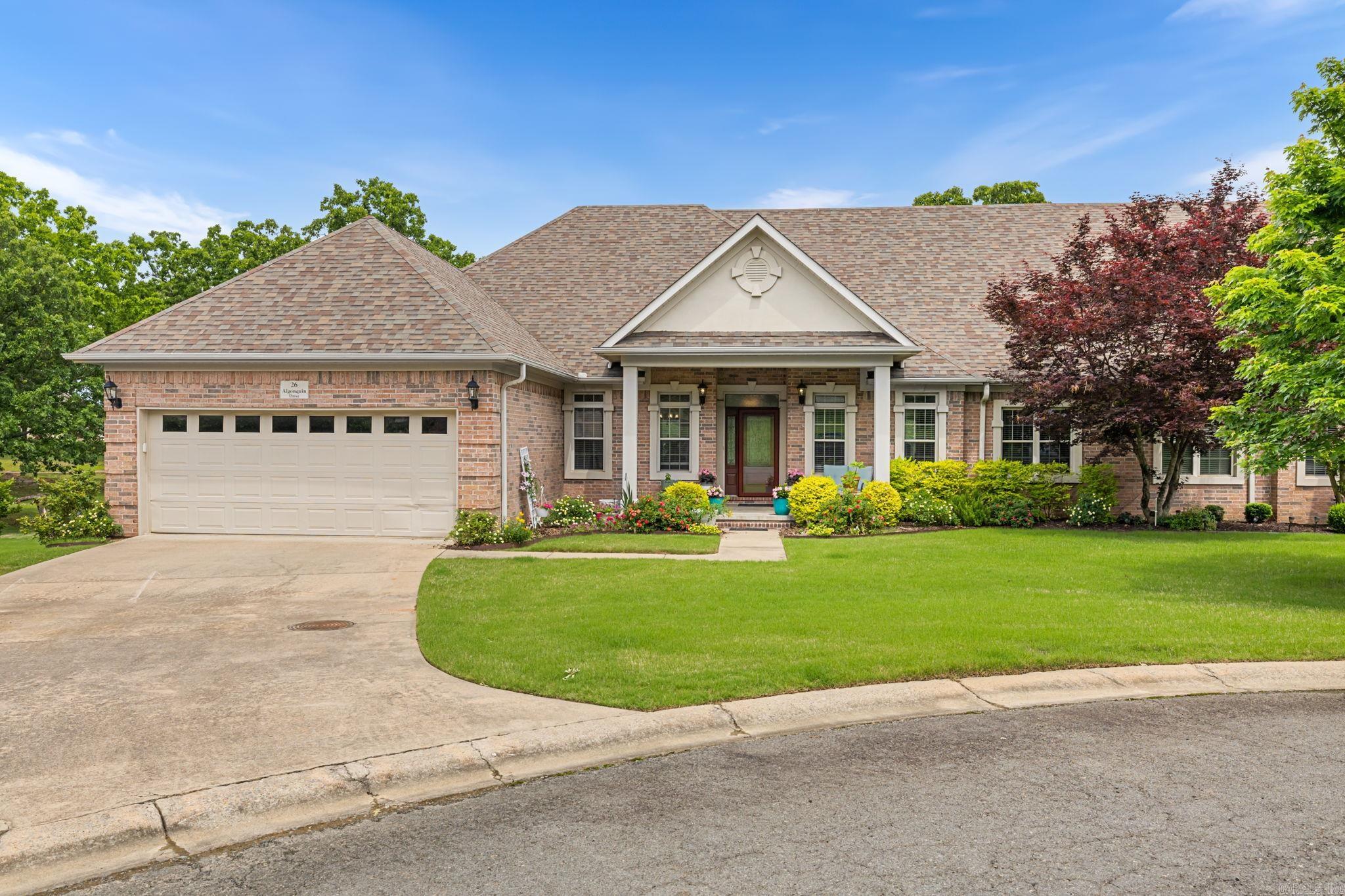 Welcome to 26 Algonquin—where luxury living meets the tranquility of country club life. Perfectly situated on a quiet cul-de-sac along the 7th green, this home offers privacy with no through traffic and peaceful golf course views. Inside, you’ll find a beautifully remodeled kitchen and primary bathroom featuring Taj Mahal Quartzite countertops and high-end finishes throughout. The thoughtful updates create a modern, elegant feel while maintaining comfort and functionality. Step outside to the spacious back deck—ideal for relaxing evenings or hosting guests while enjoying the serene surroundings. Don’t miss your opportunity to own this stunning home in a prime location. Schedule your private showing today!
