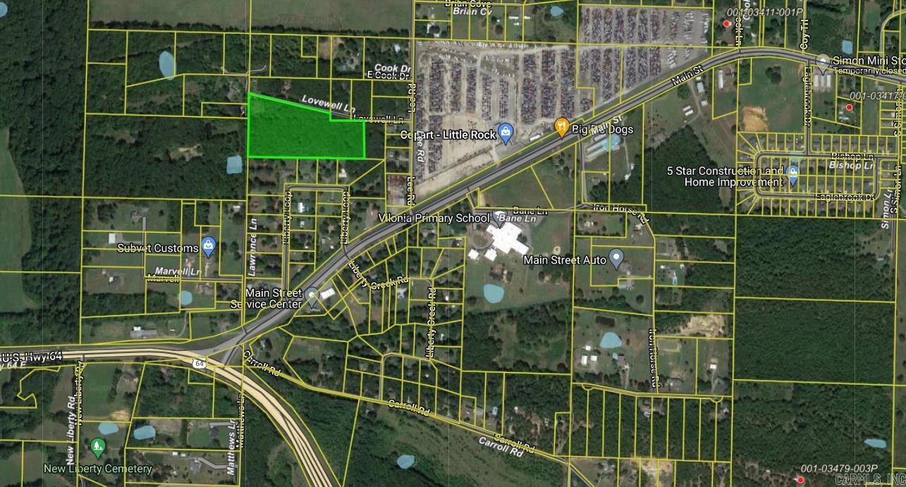 3 Acres outside city limits. Build what you want Good location for duplex's or a house on land Seller has survey and perc test on hand