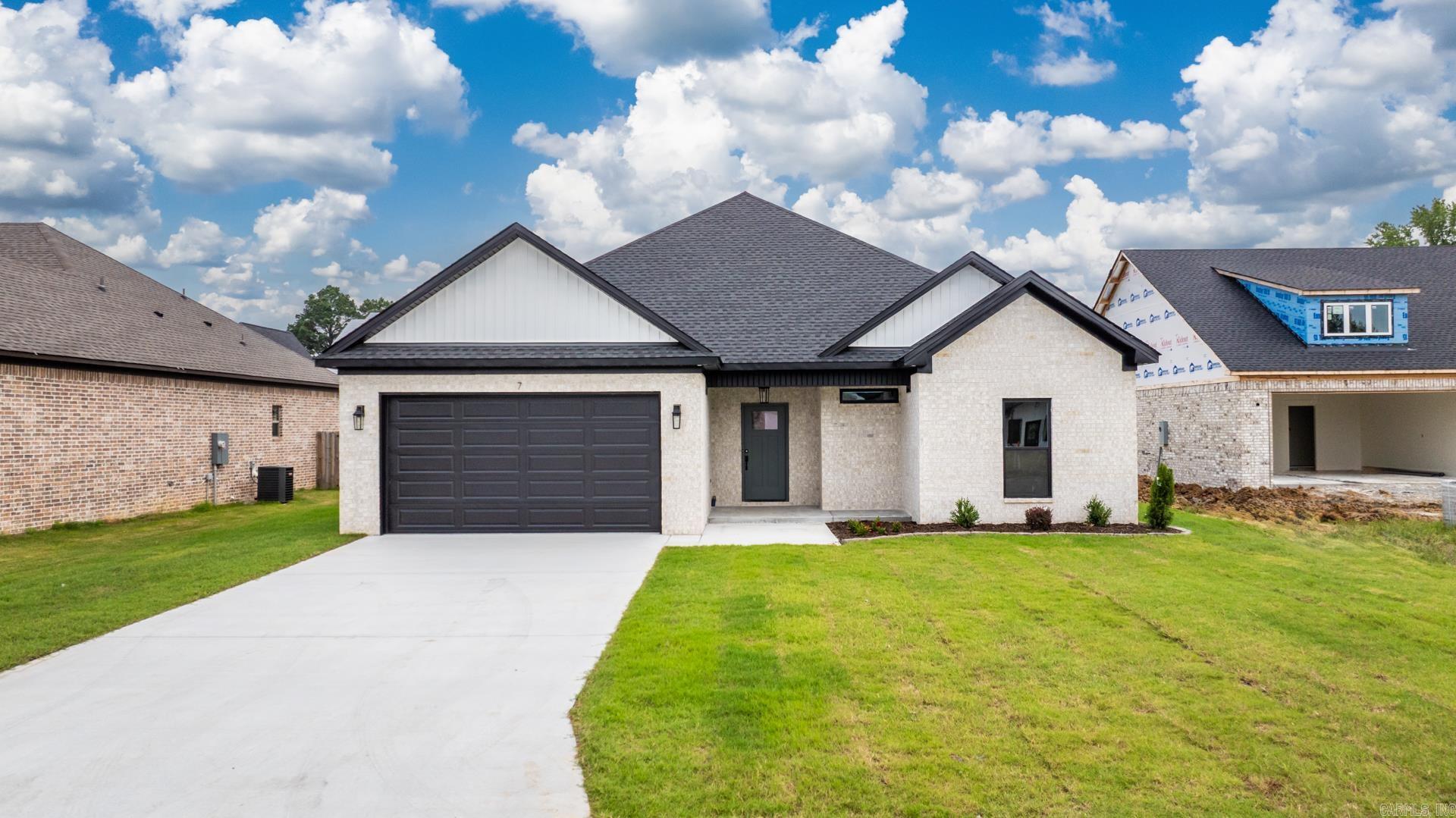 Gorgeous new construction home in Greenbrier's newest subdivision.  This beautiful home features 3 bedrooms, 2 full baths and a split floorplan.  The luxury Primary bath has large counter with two sinks and a large custom built, walk-in shower.  Covered back porch overlooking the nice backyard.  Must see this home with many extras and upgrades.  Taxes are for lot only