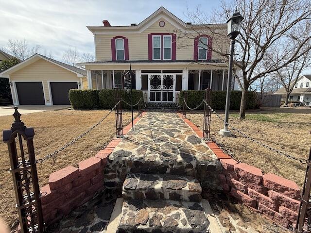 Add your families history to this wonderful historic home built in 1888 by Elisha Baxter, the 10th Governor of AR. Offering approximately 3,000 square feet of refined living space, the main house features 3 generous bedrooms and 2.5 bathrooms, with fresh paint throughout and nearly all new windows that flood the home with natural light. Including brand-new solar panels for energy efficiency and sustainability. Out back, you'll find a beautifully landscaped patio entertainment area with a charming pergola, perfect for relaxing. One of the standout features is the detached artist studio/apartment, complete with its own bedroom, full bathroom, and workshop, ideal for guests, rental income, or a home business.  This iconic property is more than a home, it's a chance to own a true piece of Arkansas history, just steps from downtown shops, restaurants, and the vibrant arts and cultural scene of historic Batesville. Call for your showing today.