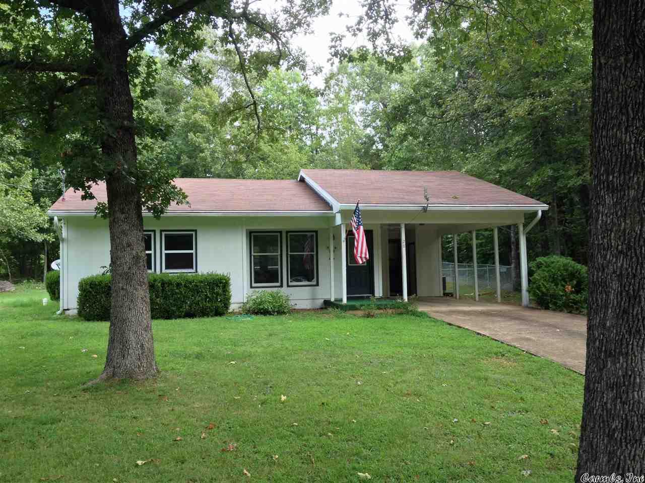 2 BEDROOM 1 BATH, MOVE-IN READY WITH IMMEDIATE POSSESSION!  Sits on 2 LEVEL lots that is close to South Entrance of Cherokee Village, with new back yard chain link fence & new concrete patio for BBQs. Range, refrigerator, washer & dryer included. Laminate flooring throughout, walk-in shower w/seat & handicap rails.  Large carport w/extra storage & detached storage building. Roof approximately 10 years old per owner. This would make a great 1st time buyer, retirement home or rental property. #2199