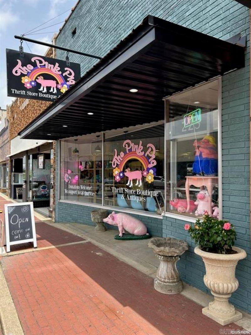 UPDATED!! Commercial property located in Malvern Commercial Historic District. This part of downtown is the most intact area of the commercial historic Malvern and represents structures built in this area from 1897 to the mid 1920's Don't miss your opportunity to open a retail store, restaurant/cafe, beauty salon/barbershop, day care, short term rental, venue or office space in this beautiful location. Highly visible, with a clothing boutique, ice cream shop and the Iconic Miller's Drug Store just a few steps away. Building only! Business negotiable Appliances do not convey!