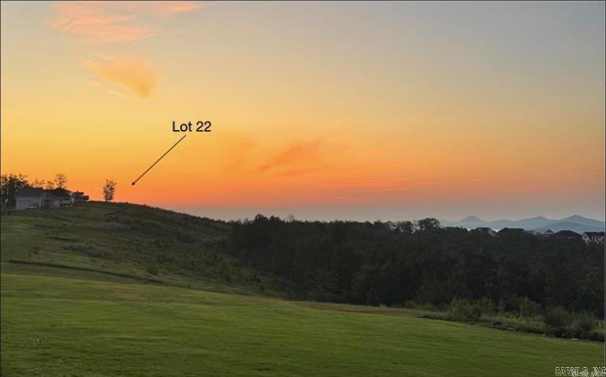 Spectacular, colorful skies at sunrise and sunset daily! Welcome to the gated Lakeview West community. Build your dream home on this stunning 1.2-acre ridgetop lot, offering the rare combination of a large, flat backyard and million-dollar views. Enjoy breathtaking vistas in every direction—overlooking sprawling Lake Maumelle, majestic Pinnacle Mountain, and the misty foothills of the Ouachita National Forest. The exclusive Alotian Golf Course and lake marina are just minutes away. A wonderful walking neighborhood! From the corner of the block, take in glimpses of Pinnacle Mountain and Lake Maumelle, then stroll through wooded trails along a meandering stream in the heart of this secluded enclave of beautiful estate homes. Lakeview West will soon add a 60-acre park featuring luxury amenities, including tennis courts, football and soccer areas, basketball courts, additional miles of walking trails, and a community bonfire area. This lot is an exceptional find—offering incredible views along with the luxury of a spacious, flat backyard. Even more rare, it is the very last ridgetop lot available along Lakeview West Drive, making this a truly limited opportunity! Text me for details!