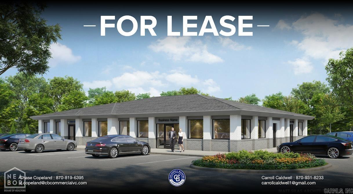 Coldwell Banker Commercial - VC is pleased to present 1414 Jaxon Drive, Jonesboro, AR 72404. This multi-tenant office building is currently under construction and available for pre-leasing, offering a rare opportunity for tenants to secure space in one of Jonesboro's fastest-growing developments. Located within the Southern Hills Mixed-Use Development, the property is surrounded by a strong mix of national retailers, local businesses, single-family homes, and planned Class A multifamily units. The development is thoughtfully connected by an extensive trail system designed for both walking and biking, enhancing accessibility and overall tenant experience. Custom build-outs are available, allowing tenants to design and tailor their space to meet specific operational needs.