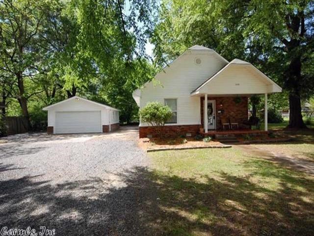 Well Maintained old Conway home with tons of charm. New roof in 2015. 3 bedroom 2 full baths kitchen, living room, laundry room and a cute front porch. There is a over sized detached garage as a bonus that comes with this home. Mature oak trees provide summer shade while sitting outside on the deck.  This place won't last long.   agents see remarks
