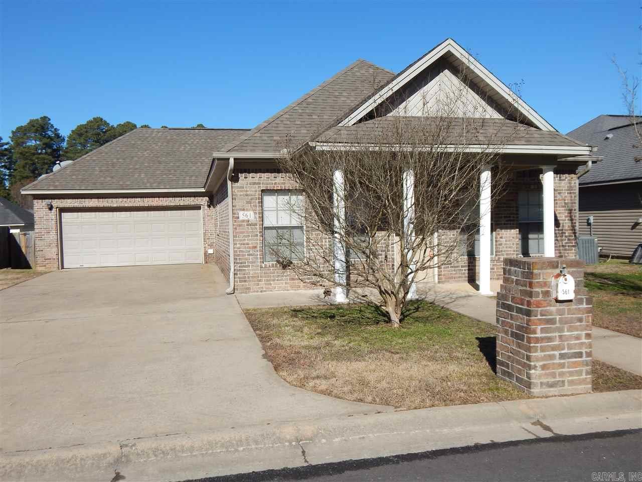 Real nice one level in Bauxite Schools has NEW Paint and NEW Carpet and NEW Hardwood Vinyl Plank Floors! All Electric and in Quiet Neighborhood close to Bauxite Schools!  Spa tub in Master with separate shower!  Has Fireplace too!  Large walk in closet in Master and access to back patio!  Fridge in Garage can stay but won't fit in kitchen. Available Now!  Sorry, No Section 8 or Housing.  Easy to see anytime. Call Steve or Shari at 501-214-8008. Rent is $1195/mo.  Deposit is also $1195