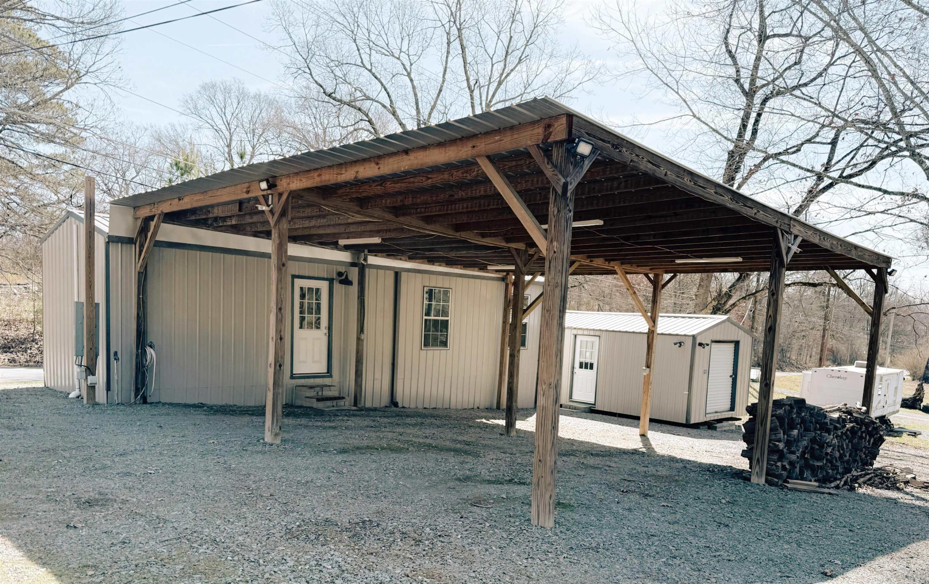 Discover the perfect hunting and fishing retreat in DeValls Bluff, Arkansas.  The main cabin offers one full bedroom, one full bathroom, and a functional living room/ kitchen area. Just steps away, the secondary unit provides an additional bedroom, as well as storage. This camp is perfectly situated near some of Arkansas's most sought after unting and fishing areas, including the White River and Cache River Wildlife Management Areas. With easy access to public hunting land, boat ramps, and prime waterfowl and deer habitat.   This camp is ideal as a weekend retreat, seasonal hunting base, or investment opportunity for short- term rentals during peak hunting season.