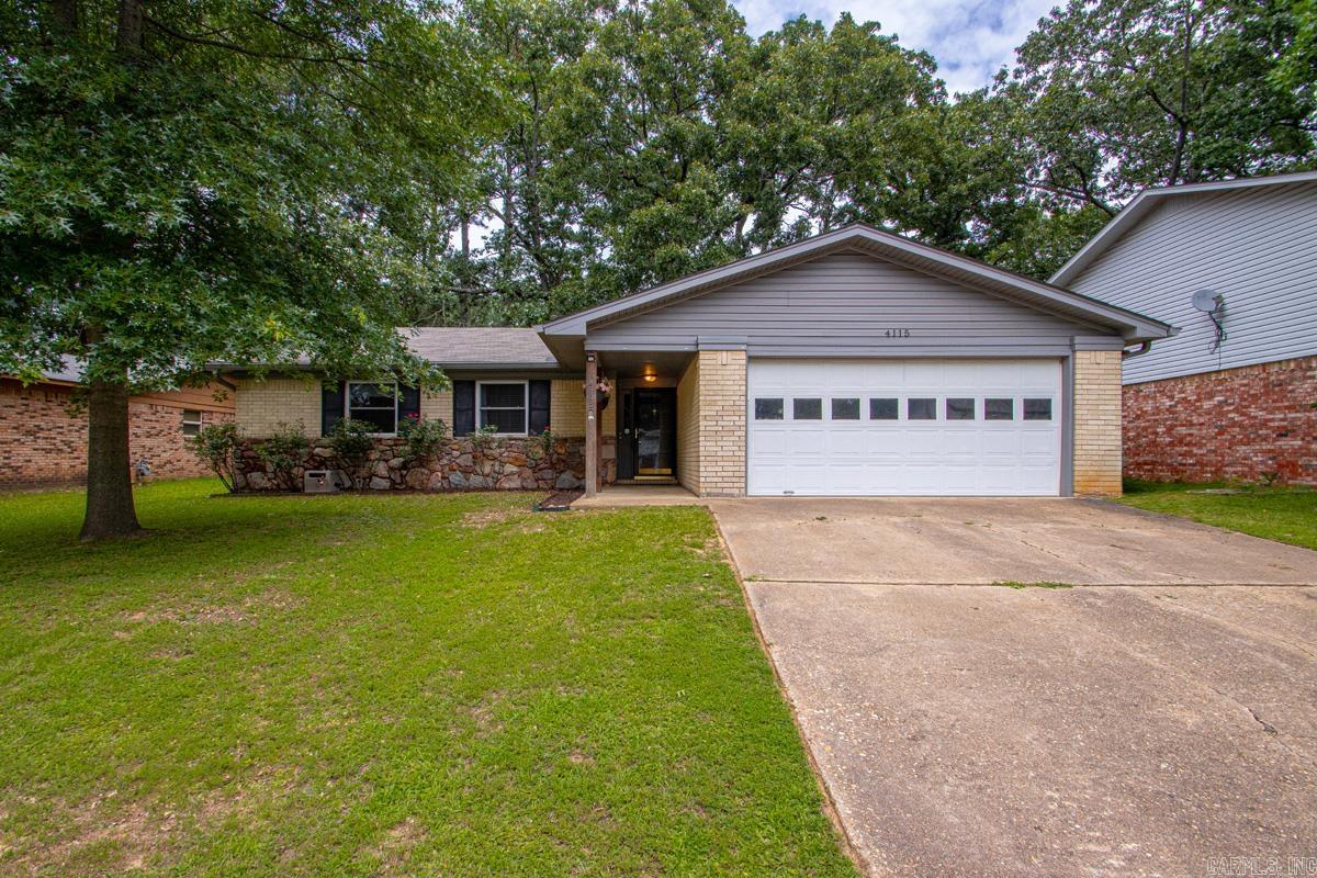 Welcome home to this move-in ready updated 3-bedroom, 2-bath residence offering the perfect blend of comfort, and style! Step inside to find a spacious living area with durable flooring, neutral paint colors, and plenty of natural light. The updated kitchen features granite countertops, painted cabinetry, tile backsplash, stainless steel appliances, and functional cabinet space. The primary suite includes a beautiful bathroom with a custom tiled walk-in shower. Two additional bedrooms provide flexibility for family, guests, or a home office. Outside, enjoy your morning coffee or evening gatherings on the covered patio overlooking the fenced backyard. Mature shade trees, a storage building, and plenty of outdoor space make this backyard both functional and inviting. Conveniently located near shopping, dining, schools, and everyday amenities. Roof replaced 2018, Water Heater 2019, HVAC 2019