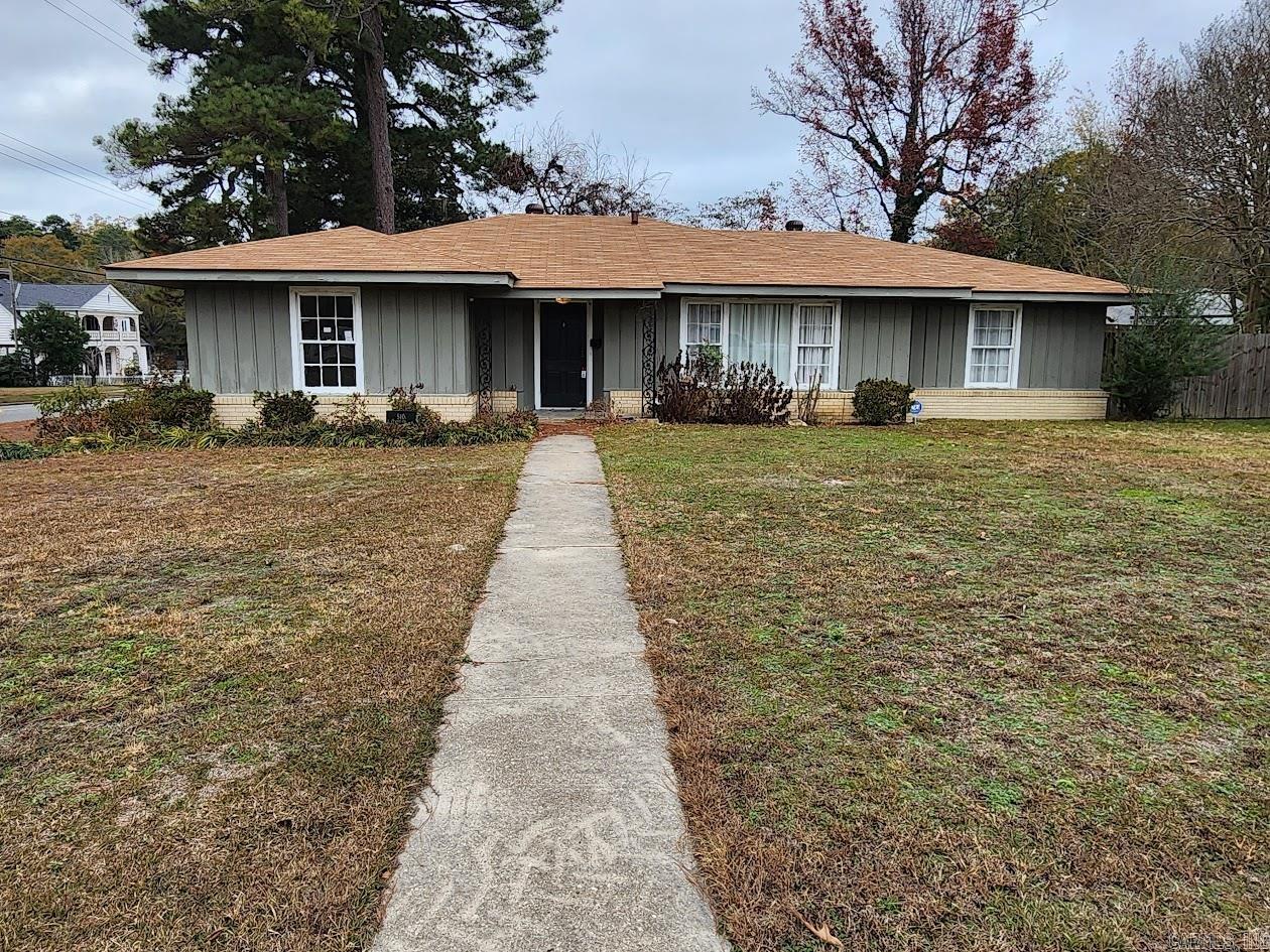 Single-family home with brick exterior with 3 bedrooms and 2 bathrooms on a .34 acre lot.