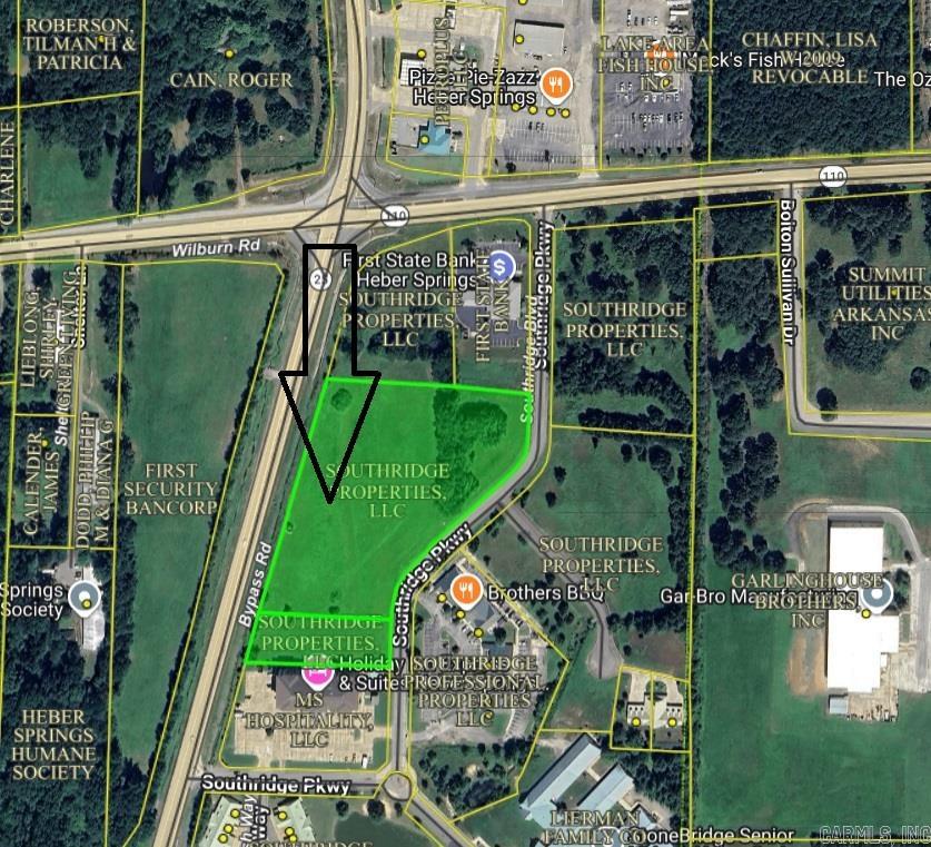 PROPERTY DESCRIPTION Introducing an exceptional Development opportunity in the Heber Springs area - Lots 7B and 8 of Southridge Subdivision contain about 5.25 acres of prime Commercial land.. Boasting a prime C2 zoning, this property presents a lucrative prospect for Retail or Hospitality Developers seeking a strategic location for their business. Situated on Highway 25, this high-visibility site offers unparalleled exposure and accessibility, making it an ideal choice for retail or other development. With its strategic positioning in the thriving Heber Springs area, this property is primed for capitalizing on the growing commercial opportunities in the region.  Near Greers Ferry Lake, Little Red River, downtown Heber Springs, and Arkansas State University! PROPERTY HIGHLIGHTS Zoned C2 High-visibility location Strategic positioning on Highway 25 Ideal for retail/Hospitality developmen