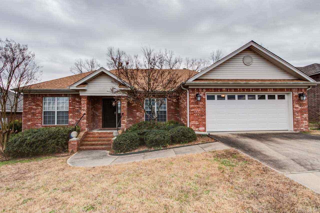 Check out this fabulous 3 bed home in Mayflower!  Large open living/dining with beautiful wood floors.  Eat in kitchen just off the enclosed sunroom, overlooking the large fenced backyard. Master suite with his & her closets, dual vanities, walk in shower and whirlpool tub.  The two additional bedrooms, and full bath, are split and located on opposite side of home. Laundry room with lots of storage, and there is a sink in garage for when you need it! New roof 2018.
