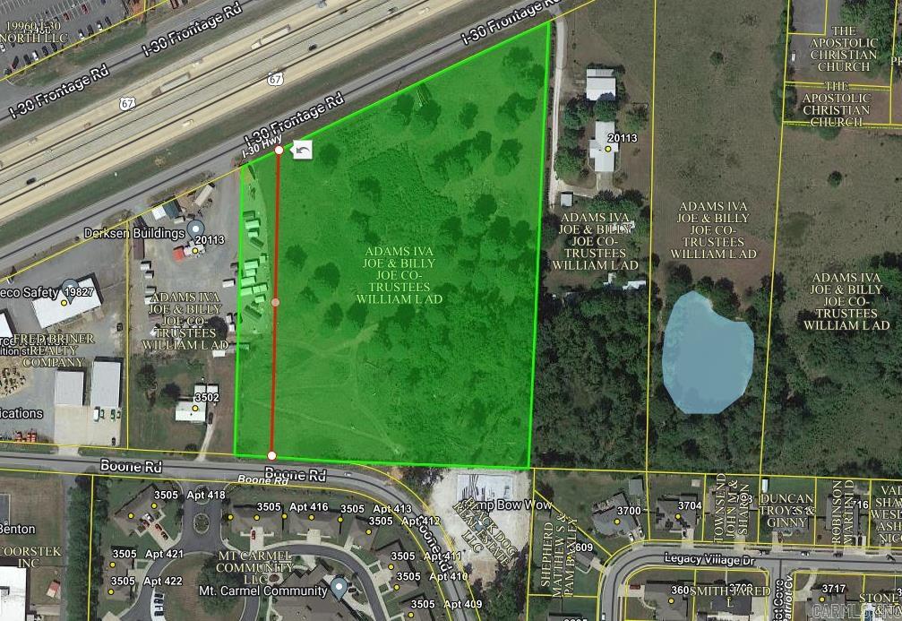 PRIME LOCATION on Interstate 30 in Benton. 6 acres zoned Commercial (C3)  and ready for development along the I-30 corridor and within a short drive of both Hot Springs and Little Rock. Adjoining parcels are also available for purchase. Numerous possibilities for this land. See also, MLS #23014228, #23014319, #23014721, and #23014806.