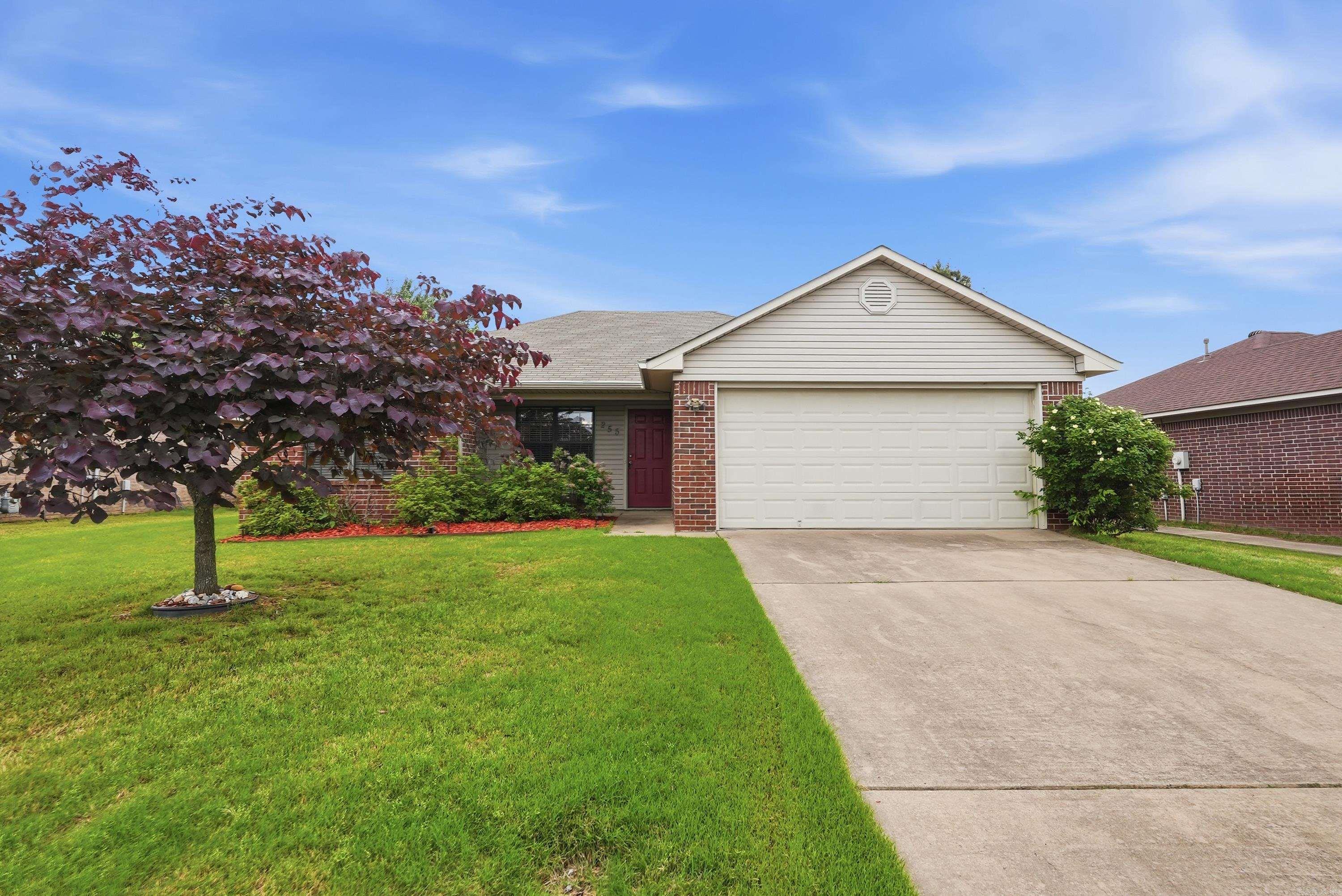 Welcome to 255 Grand Falls in Conway, Arkansas, a well maintained, one-level home conveniently located with quick access to I 40, shopping, dining, and all that Conway has to offer. Home buyers searching for homes in Conway AR near I 40 will appreciate the convenience, low maintenance features, and private backyard setting. This 3 bedroom, 2 bathroom home offers a desirable split floor plan with LVP and tile flooring throughout, no carpet for easy upkeep. The kitchen includes a lot of cabinets and counter space and features a deep sink and new dishwasher (Dec. 2022). Kitchen refrigerator included! Also included, a new thermostat and water heater (Nov. 2021). Step outside to a very large fenced backyard with a mature plum tree and no neighbors behind you, creating a more private and peaceful outdoor space. It is ideal for relaxing, pets, or entertaining. Conveniently located near Conway schools and offering Conway Corp utilities, this home combines comfort, function, and location in one solid package. Schedule your private showing today and see why this home stands out. Agents see remarks.