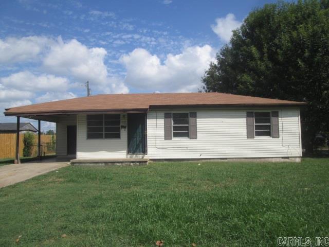 One story frame home with attached carport features three bedrooms and one bath. Large kitchen and formal living room. The third bedroom on the rear of the home could also be used as a second living area. Close to schools and freeway access. Log on to homepath.com to submit all offers and for first look deadline.