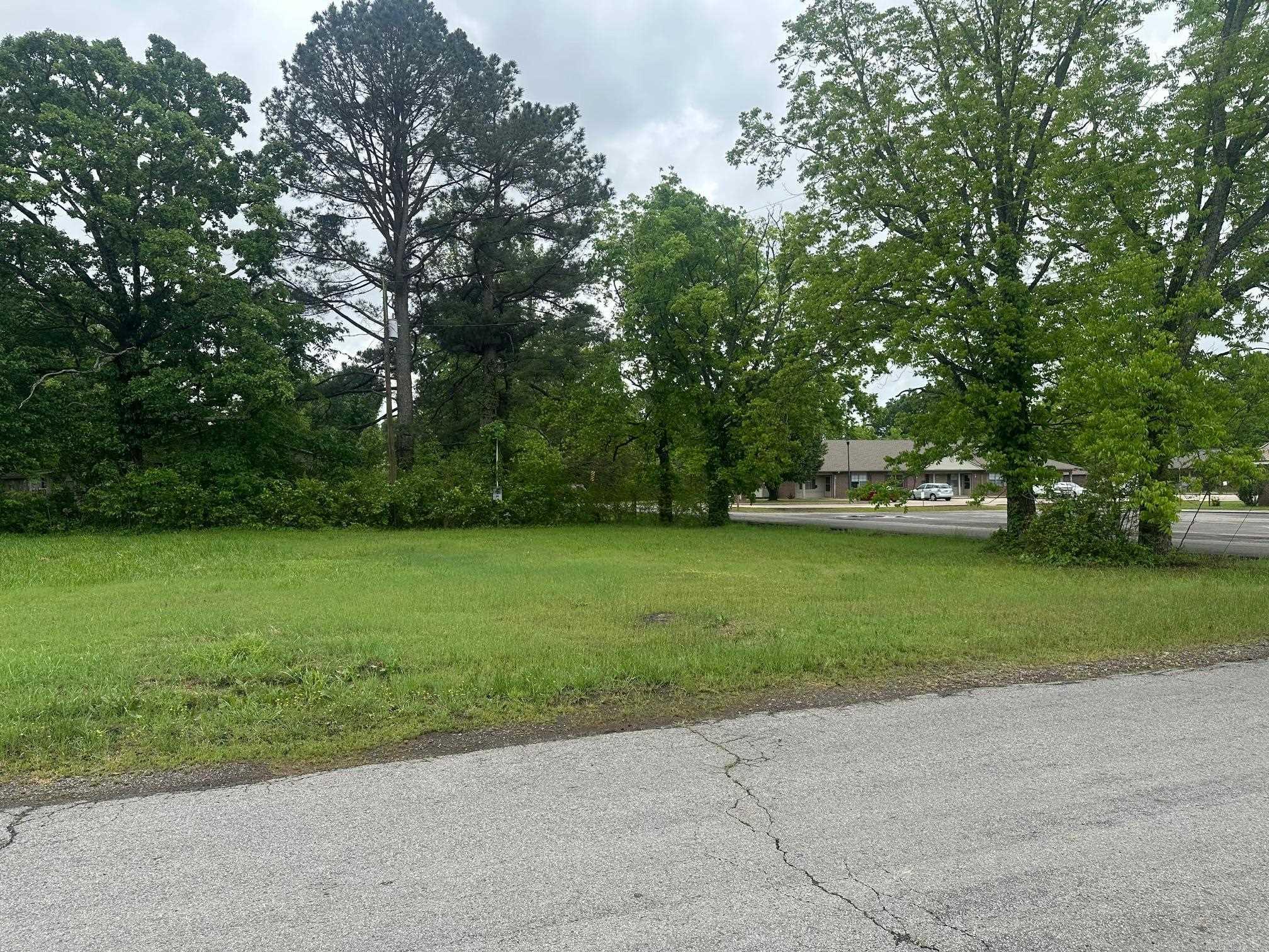 Nice large corner lot in Pangburn across from Senior Center.  This lot is ready for building or mobile home, (mobile needs to be no older than 8 years) Nice area of Pangburn close to the Little Red River.