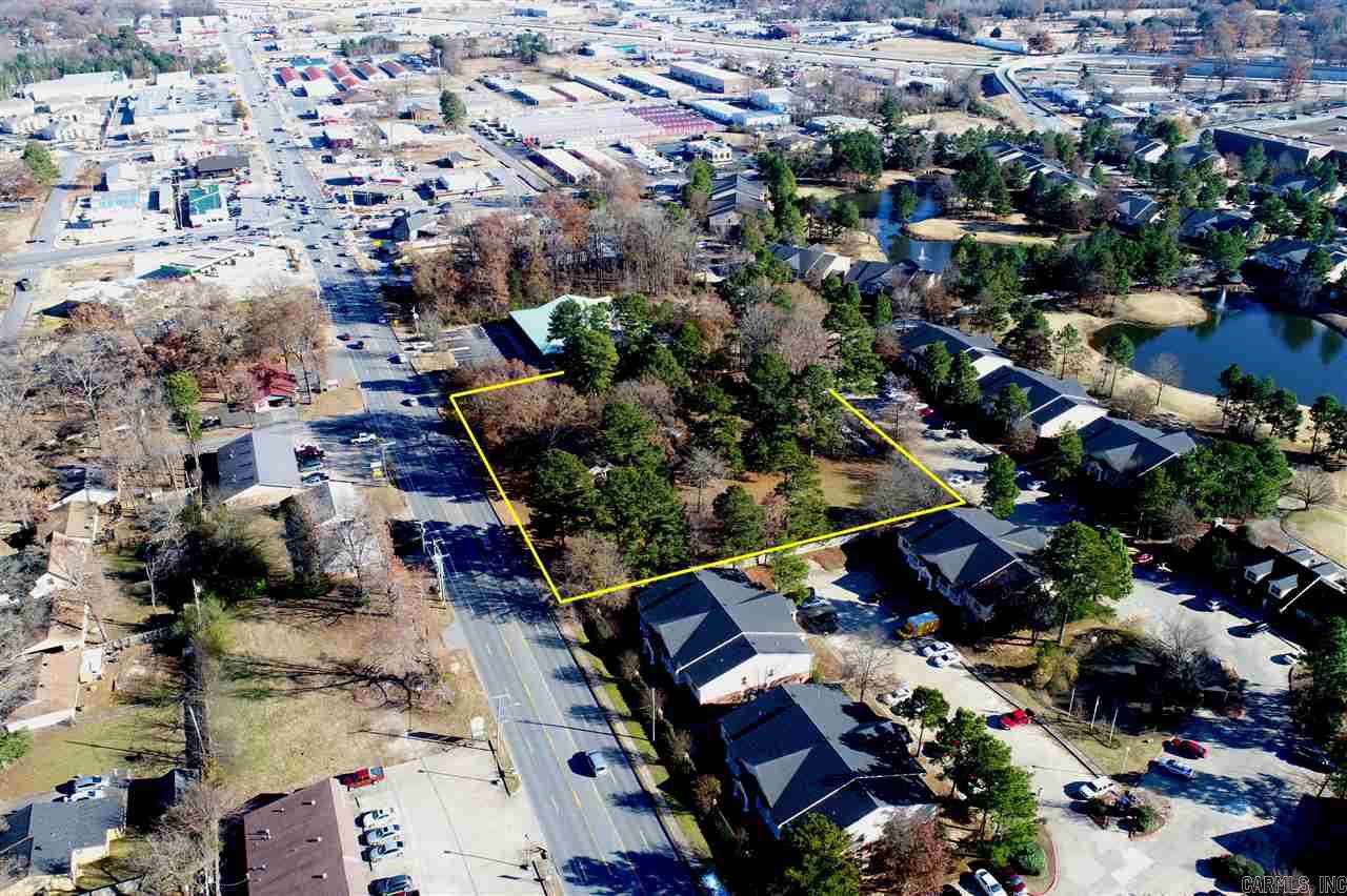 Excellent visibility! 320' Frontage on E. Kiehl. just past corner of Brockington next to SSI office. Includes 1,600 sf home & 2.17AC.  Great ingress/egress along Sherwood's busiest commercial corridor. Estimated traffic count of 21,000 vpd, population 38,715 within 3 mile radius & 78,185 within 5 mile radius. Other area commercial includes new Splash car wash, Mapco, FAB&T, & Kum&Go. Site is level w/city utilities & zoned C-3 for commercial use.