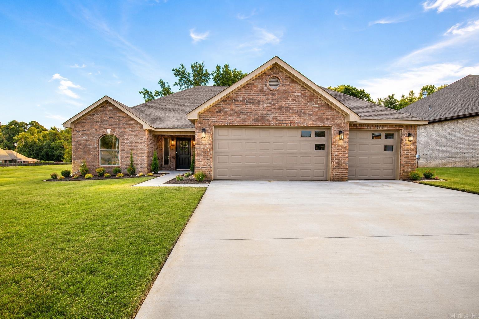 Wonderful new construction! Open floor plan, 3 car garage and level yard! 4 bedrooms, 2 Baths, 2122 sqft.! Large kitchen with separate pantry, split bedroom plan! Great room with fireplace! Covered patio and deck! ***BACKS UP TO GREENSPACE*** Please feel free to show anytime! Completion to be no later than 30 days. Taxes are on lot only.