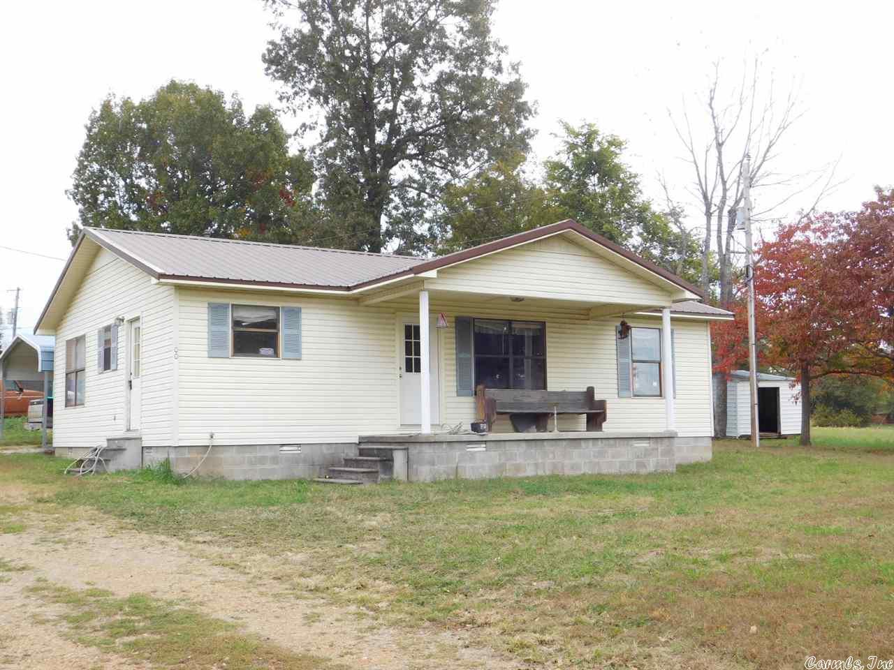 Home-Large Shop-2 Acres...Paved road frontage, garden area, black walnut trees. 2 bedrooms, 2 baths, central heat and air, open floor plan, and a shop (approximately 30' X 50' with 9' ceiling & doors to drive through on each end, wired for welder).