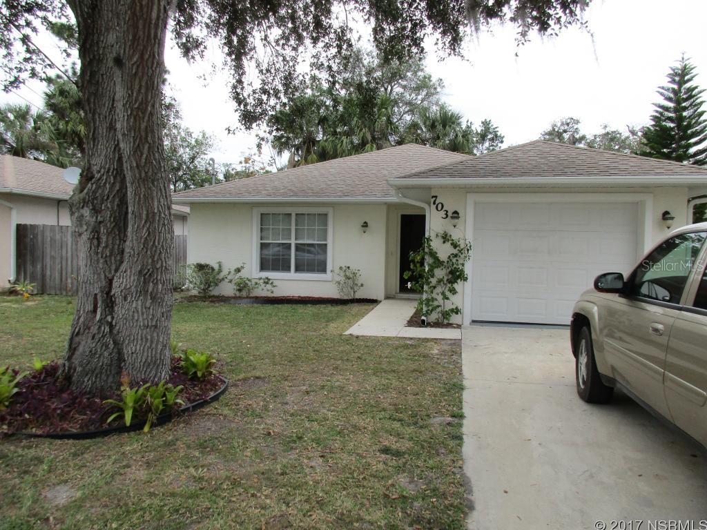 3 bed 2 bath with 1 car garage.  Interior freshly painted including garage floor.  New a/c thermostat.  Marble sills, insulated windows, walk in shower in master.  Partially fenced.  Close to restaurants, shopping and beaches.  All appliances convey but not warranted. Hurricane shutters.  Priced right.  All room sizes approximate. Wlilie Wood built ;Water: City