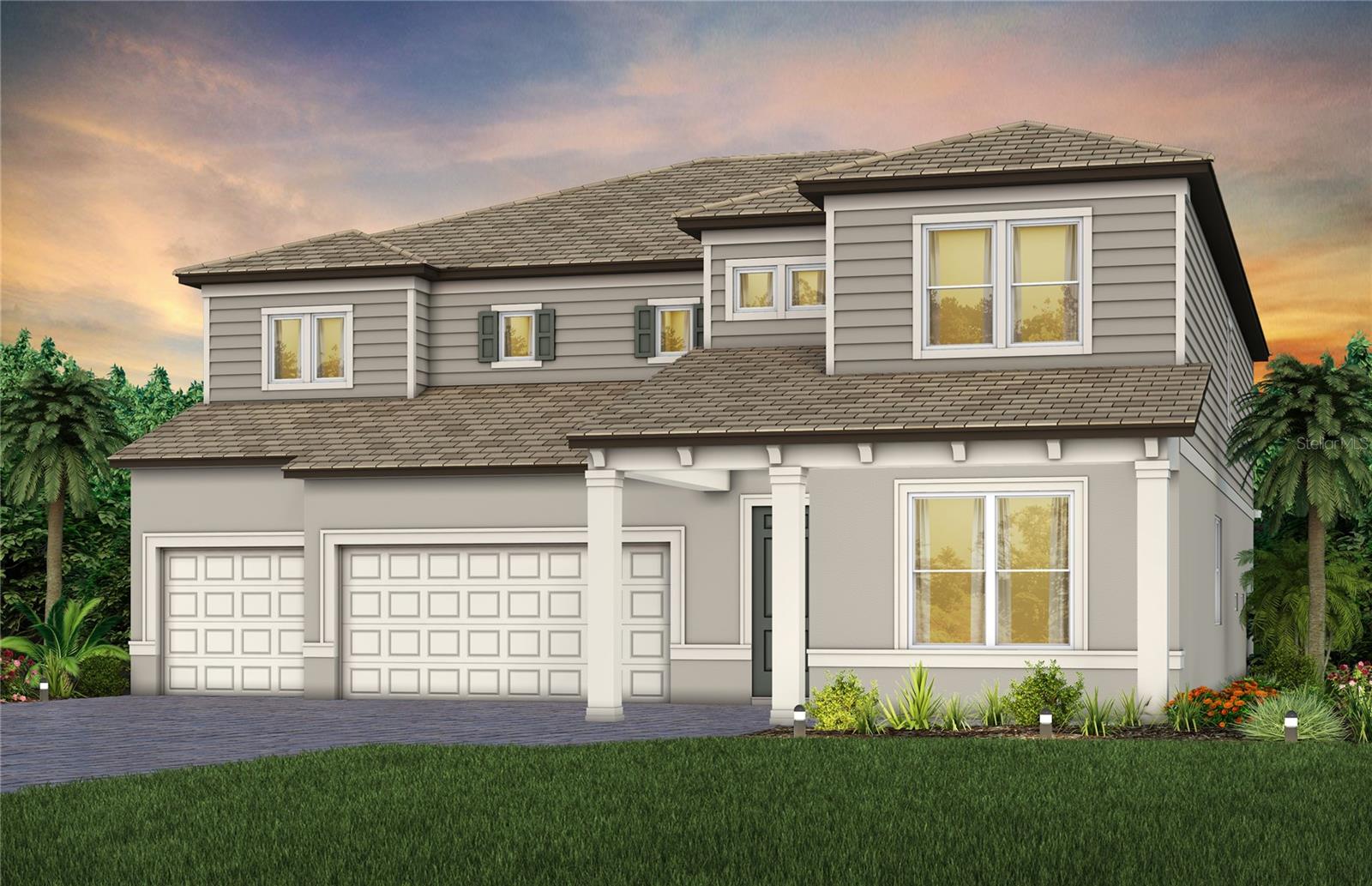 Under Construction. Pulte Homes is Selling in Two Rivers! Two Rivers is a master-planned community near Wesley Chapel that is enveloped by woodlands, grasslands, and waters. Amenities will include a clubhouse with a resort-style pool, fitness center, nature trails, parks, shared green spaces, and so much more. 
This beautifully appointed Roseland plan offers the upgraded finishes and thoughtful design you’ve been searching for, all within a bright, open-concept layout perfect for both everyday living and entertaining. The designer kitchen is a true showstopper, featuring a spacious center island with single bowl sink and upgraded faucet, and premium Whirlpool stainless steel appliances, including a cooktop with range hood, built-in oven and microwave, and dishwasher. Upgraded cabinetry, 3cm quartz countertops, and 3”x12” tiled backsplash complete this stunning culinary space.
Bathrooms throughout the home echo the same refined finishes, with matching cabinetry and 3cm quartz countertops. The luxurious Owner’s bath is a serene retreat, offering dual vanities, a walk-in shower with heavy glass enclosure and built-in niche, and direct access to dual walk-in closets.
The home’s expansive gathering room opens to the second floor, creating an airy, light-filled atmosphere, while a covered lanai extends your living space outdoors. Additional highlights include a formal dining room, enclosed flex room, a multi gen suite and pool bath—an Owner’s retreat off the Owner’s suite, generous under-stair storage, and a 3-car garage.
Luxury vinyl plank flooring flows through the main living areas, flex room and multi-gen suite, 12”x24” tile floor is in the bathrooms, and laundry room, while plush, stain-resistant carpet provides comfort in the Owner’s suite, secondary bedrooms. The conveniently located second-floor laundry room includes a utility sink for added functionality.
Thoughtful upgrades continue throughout with LED downlights in the gathering room, pavers at walkway, driveway and lanai, modern, brushed nickel lighting and hardware, wine cave, 10' Ceilings on 1st Floor, 9' on 2nd floor, west-facing, oversize wooded view homesite and a Smart Home technology package complete with a video doorbell.
Enjoy peace of mind with Pulte’s transferable, 10-year Limited Structural Warranty that covers materials and workmanship in the 1st year, workability of plumbing, electrical, HVAC, and other mechanical systems through the 2nd year, various types of water infiltration and internal leaks through the 5th year, and the structural integrity of the home through the 10th year. Plus, we’re currently offering limited-time incentives and below-market rates!