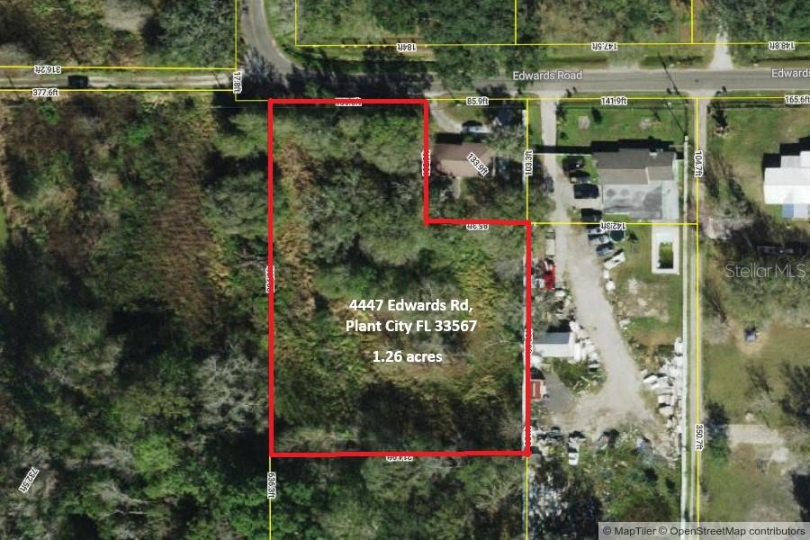 Discover the opportunity to build your dream home on this beautiful 1.26-acre homesite located at 4447 Edwards Road in Plant City. Offering approximately 173 linear feet of road frontage, this spacious property provides flexibility for a custom single-family residence or a manufactured home.Surrounded by mature trees and set in a peaceful country setting, this property offers privacy, natural beauty, and ample space to create the lifestyle you've been looking for. The rear portion of the property borders a conservation area, providing a scenic backdrop and added separation from neighboring properties.Located on a low-traffic paved county road, the property offers a rural atmosphere while remaining conveniently accessible to Plant City, Brandon, Lakeland, and surrounding areas. Most of the property is not located within a flood zone, and there is no HOA, giving you greater freedom and flexibility for your future plans.Per the owner, there are two wells and two septic systems located somewhere on the property. Buyers should verify all information, locations, and intended use requirements.Whether you're looking to build now or invest for the future, this versatile acreage presents an excellent opportunity. Schedule your visit today and explore the possibilities this property offers.