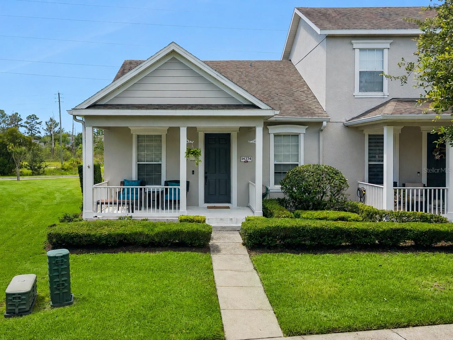 END UNIT TOWNHOME | 2 Bedroom | 2 Bathroom | 1,165 Heated Square Feet in Avalon Park South Village in the heart of East Orlando. Recently updated ROOF and WATER HEATER. A/C REPLACED 2024.
Upon entry, you are welcomed by an open and inviting layout with solid wood cabinets, ceiling fans, and window treatments throughout. The spacious living room flows seamlessly into the dining area and kitchen, creating the perfect space for entertaining. The kitchen is equipped with a full appliance package including dishwasher, microwave, range, and refrigerator. Both bedrooms offer generous storage and comfortable space. The primary suite offers a private retreat with an en suite bathroom.
The 2 car attached garage provides ample parking and additional storage. Fenced in backyard looking over open green view.
Avalon Park South Village amenities include a pool, sauna, rental room, and gym. Zoned for Avalon Elementary, Avalon Middle, and Timber Creek High School.
Schedule your private showing today, this one won't last!