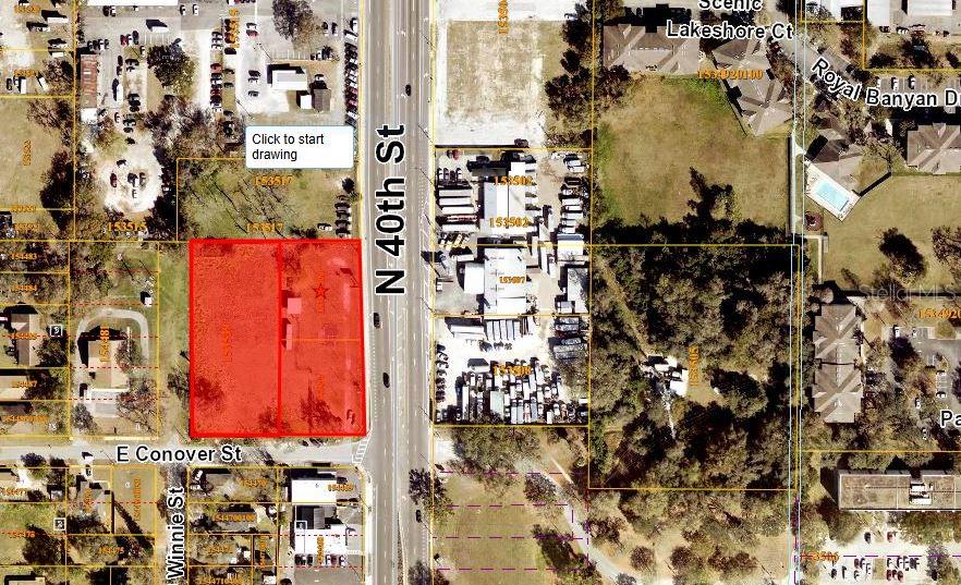 Outstanding opportunity in Tampa for your business or for future land use, Affordable Housing! Corner lots (3 parcels) that equal 1.89 ac MOL. Currently zoned commercial with a residential future land use. Close to Tampa, Ybor City, Port of Tampa!