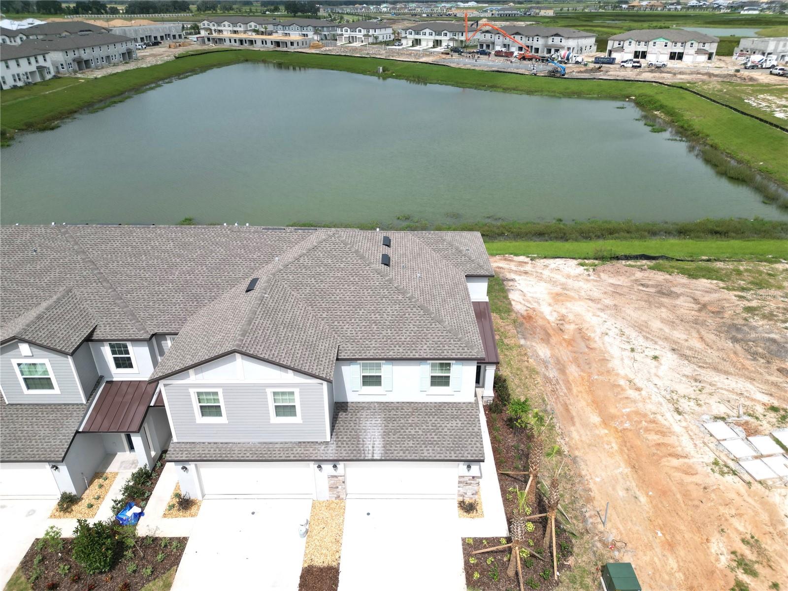 One or more photo(s) has been virtually staged. Under Construction. Ready now. Christmas sale! Brand New,Rare find 2 car garage, 3 bedroom, 2.5 bath townhome for rent, $ 2199/month. Total 1801 Square Feet , with 2 car garage, available now, at Mirada ,the largest lagoon in the nation and an unparalleled amenity. 

Key Highlights: 
*BRAND NEW CONSTRUCTION, completed in October, 2023.
*End unit, more privacy.
*Two car garage.
*Covered patio ideal for relaxing with the beautiful pond water view.
*Spacious master bedroom upstairs,20 feet * 12 feet, about 240SF.
*New Stainless-Steel Appliances, Ceiling Fans, Blinds, Central AC etc. 

HOA maintains the lawn, ULTRA-FI cable WIFI included in rent!! Free access to Mirada lagoon!! At Mirada with the largest lagoon in the nation, the ways to relax are plenty. Mirada's iconic man-made lagoon by MetroLagoons brings the beach to your neighborhood. Walk, ride or take a golf cart to spend an hour, or the day, splashing in the sparkling blue water or lounging by the shore at Mirada. Enjoy the beautiful, contemporary clubhouse to meet friends to play tennis or pickleball, lounge at the poolside cabanas, or explore miles of nature trails. Join the social activities, day trips, cooking classes, wine tastings, concerts, special events and more!

20 Minutes from the Tampa Premium Outlets, Wiregrass mall, and The Grove at Wesley Chapel. About 40-50 minutes to Tampa International Airport or Downtown Tampa.

Builder's model pictures for tenant decoration ideas
Owner pays HOA fee, outside lawn care, property tax, and property landlord insurance. Tenants are responsible for utilities including water, electric, tenant insurance, tenant to help maintain curb appealing, water backyard accordance with HOA and county regulations. Small pets are ok, nonrefundable pet fee of $300/pet is required. First month rent with 1 month deposit with credit score above 550, non-refundable application fee of $60/adult. 

We will need perform: (1)A full background screening; (2) check for any past evictions; (3) verify your employment and income; (4) or Proof of fund if apply; (5) Previous landlord references; (6) your credit report. Please ask for our system application. 

Normally in order to move in, we require:(1) First month's rent and 1 month's rent as deposit with credit score over 550; (2)$60 nonrefundable application fee per adult, anyone aged 18 or above who will be residing at the property must apply;(3) HOA lease administration fee if apply ; (4) Pet fee if applicable.