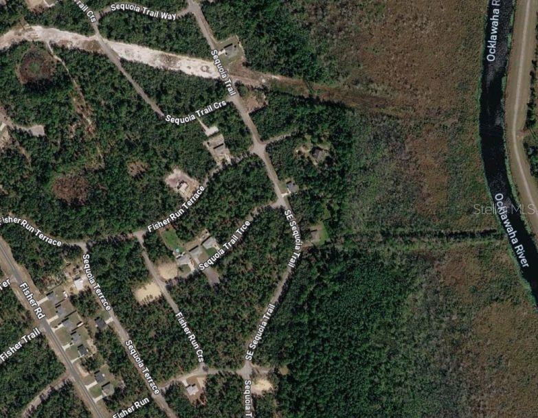 0.36 acre wooded lot in booming area of new construction homes.  This property is close to the Ocklawaha River and is even walking distance to Moss Bluff Dam which has a park and recreation area for fishing, picnics, etc.  Close to the famous Dam Diner restaurant and only a short distance to Lake Weir.  Easy access to The Villages and Ocala.  Property is zoned R-1 for site built homes.